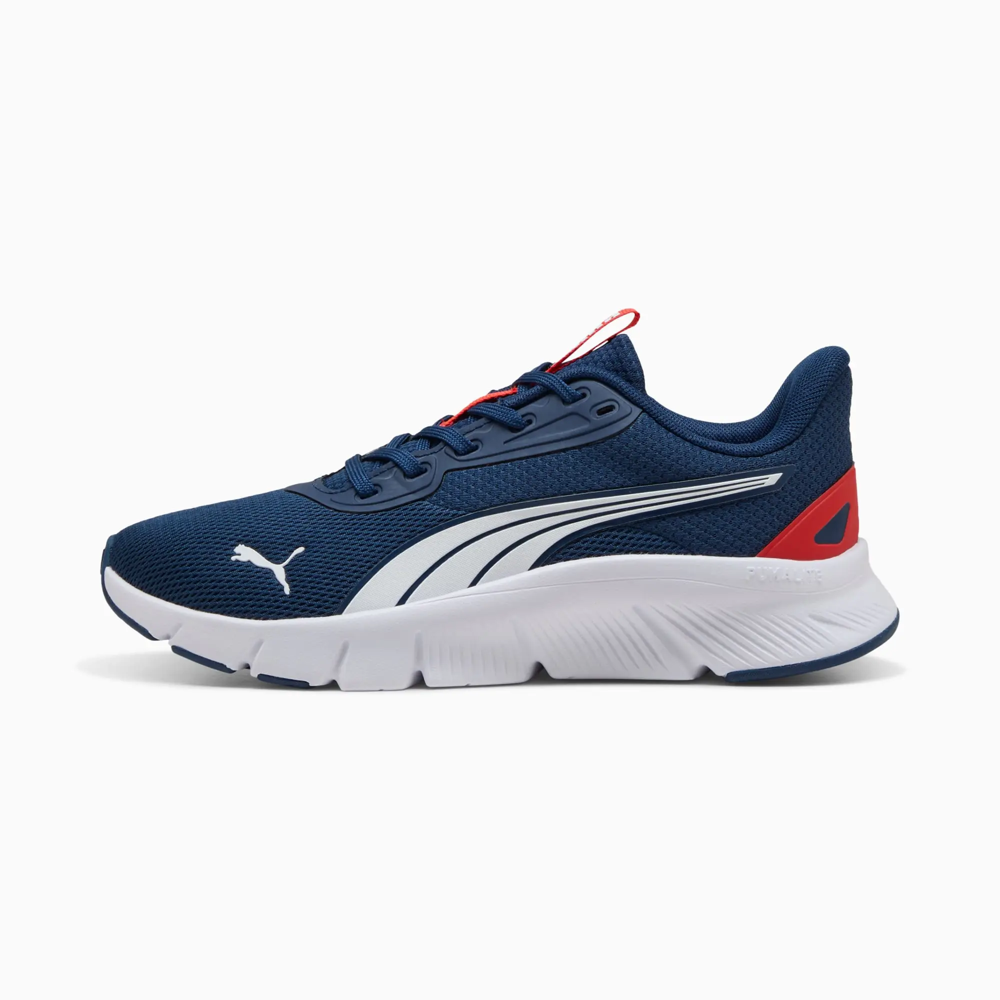 PUMA Flexfocus Lite Modern Running Shoes Youth, Persian Blue/Fierce Red/White, size 3