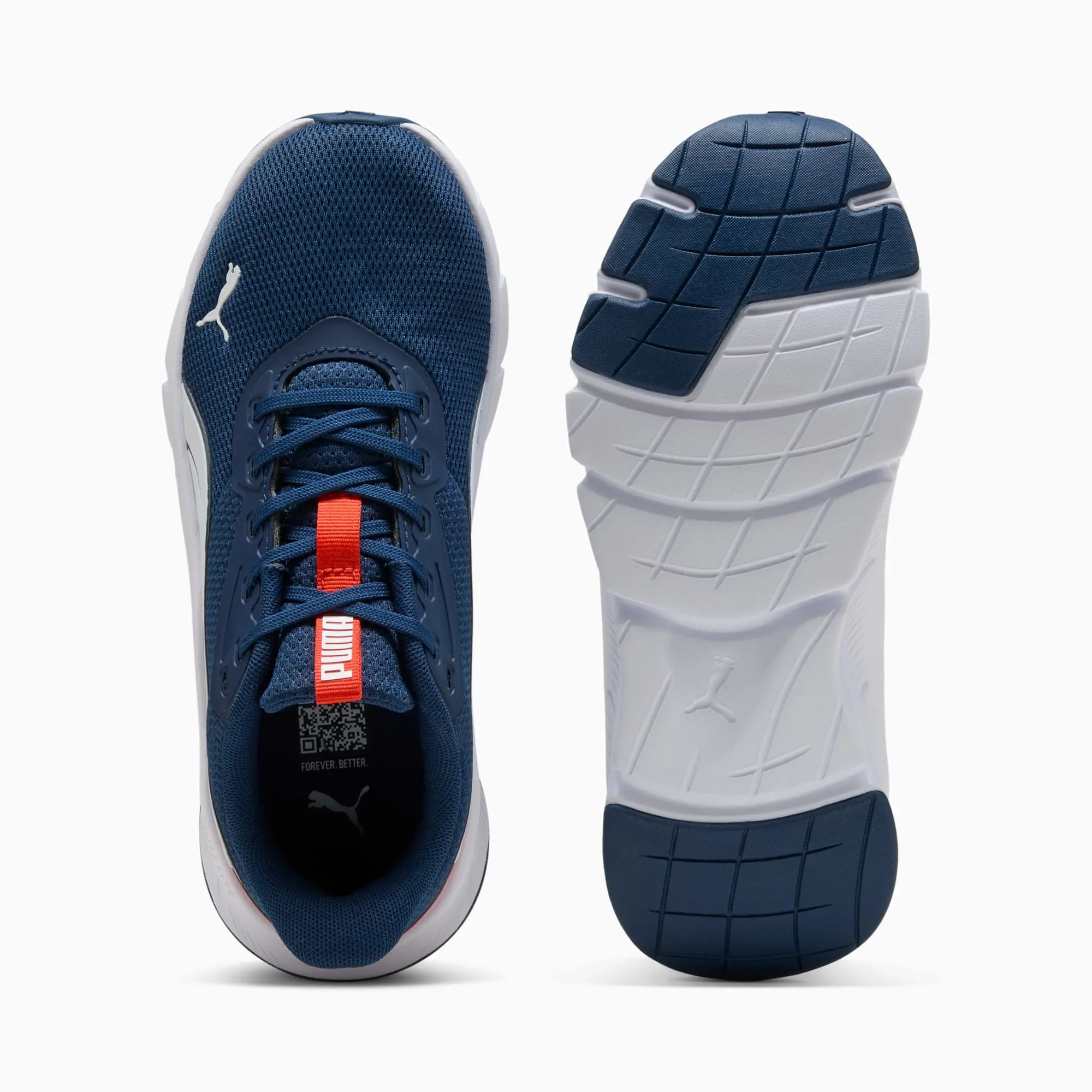 PUMA Flexfocus Lite Modern Running Shoes Youth, Persian Blue/Fierce Red/White, size 3