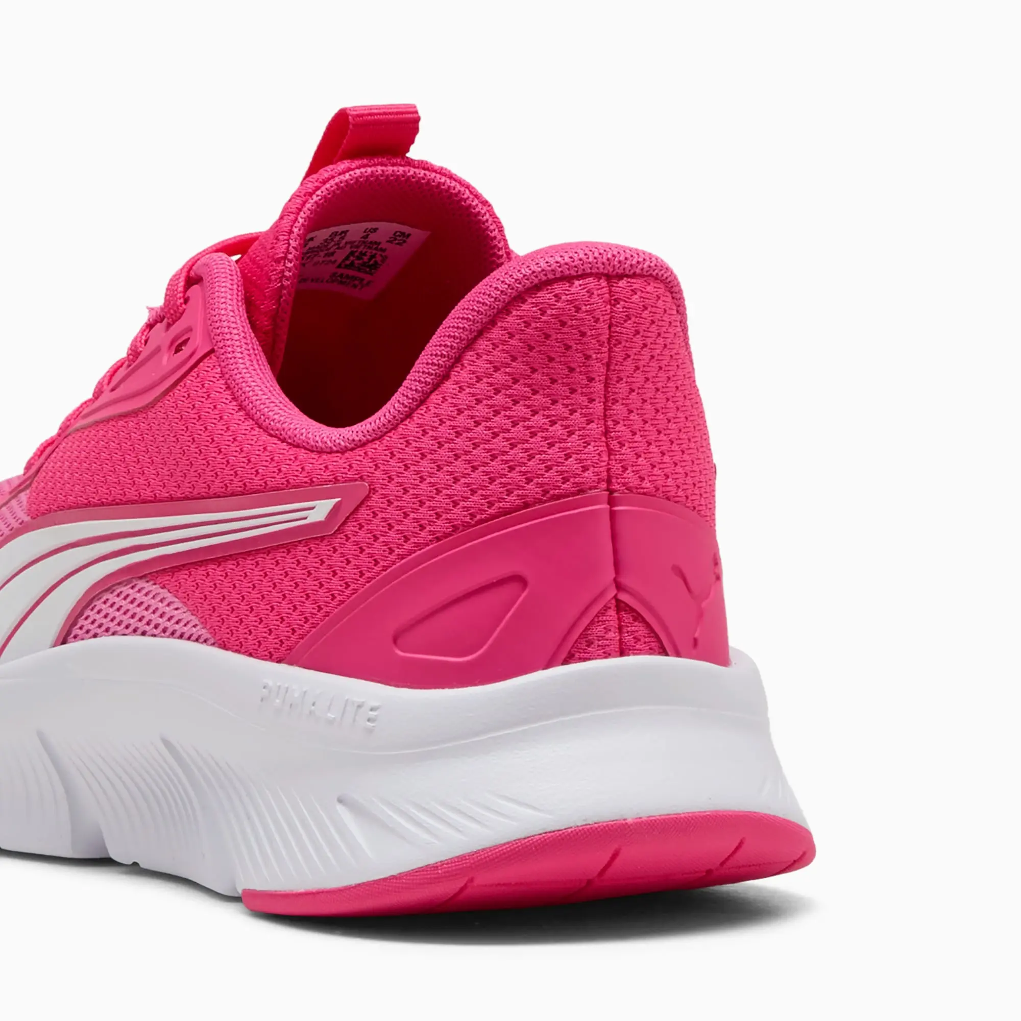PUMA Flexfocus Lite Modern Running Shoes Youth, Glowing Pink/Posie Pink/White, size 3