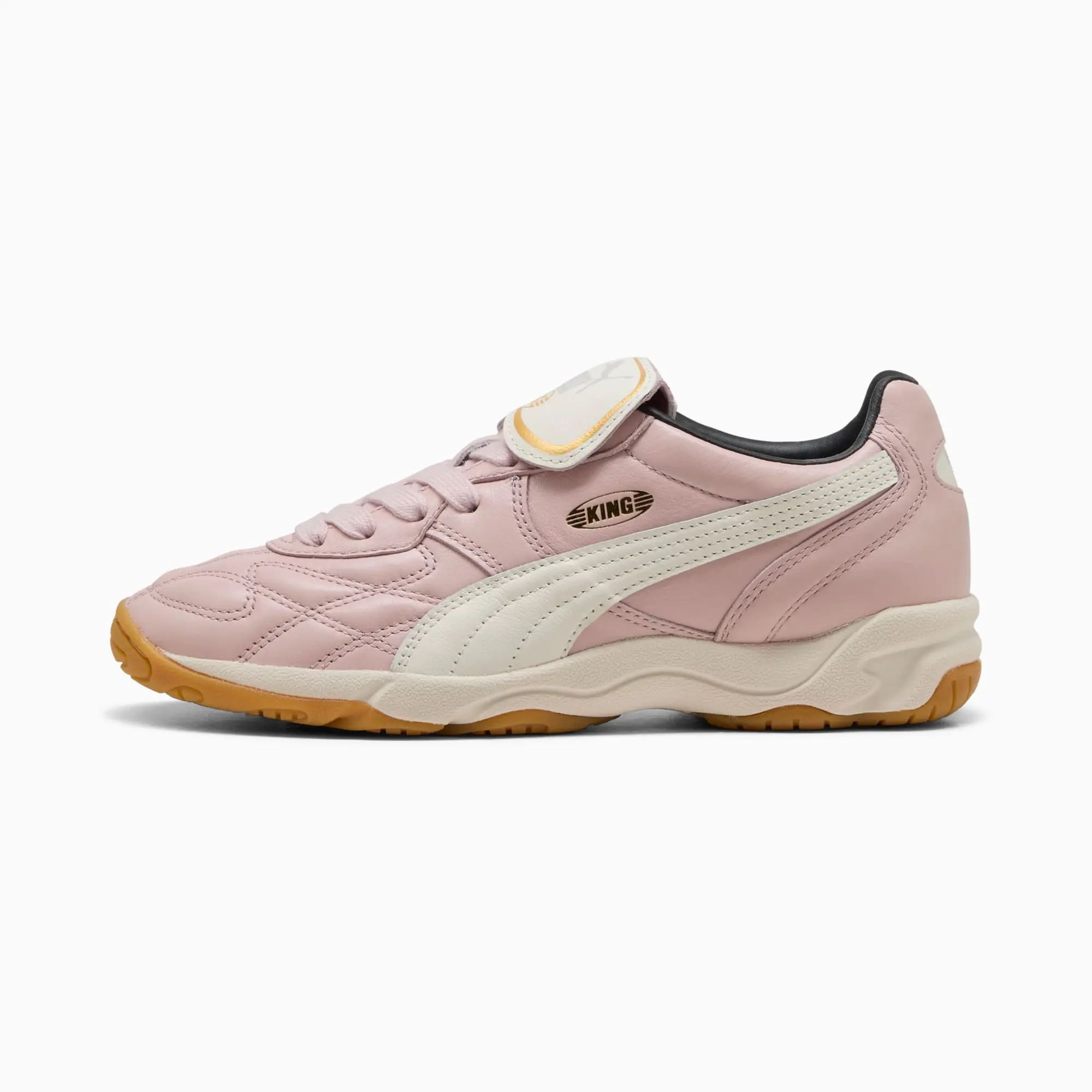 PUMA King Indoor Sneakers Unisex, Mauve Mist/Warm White, size 10