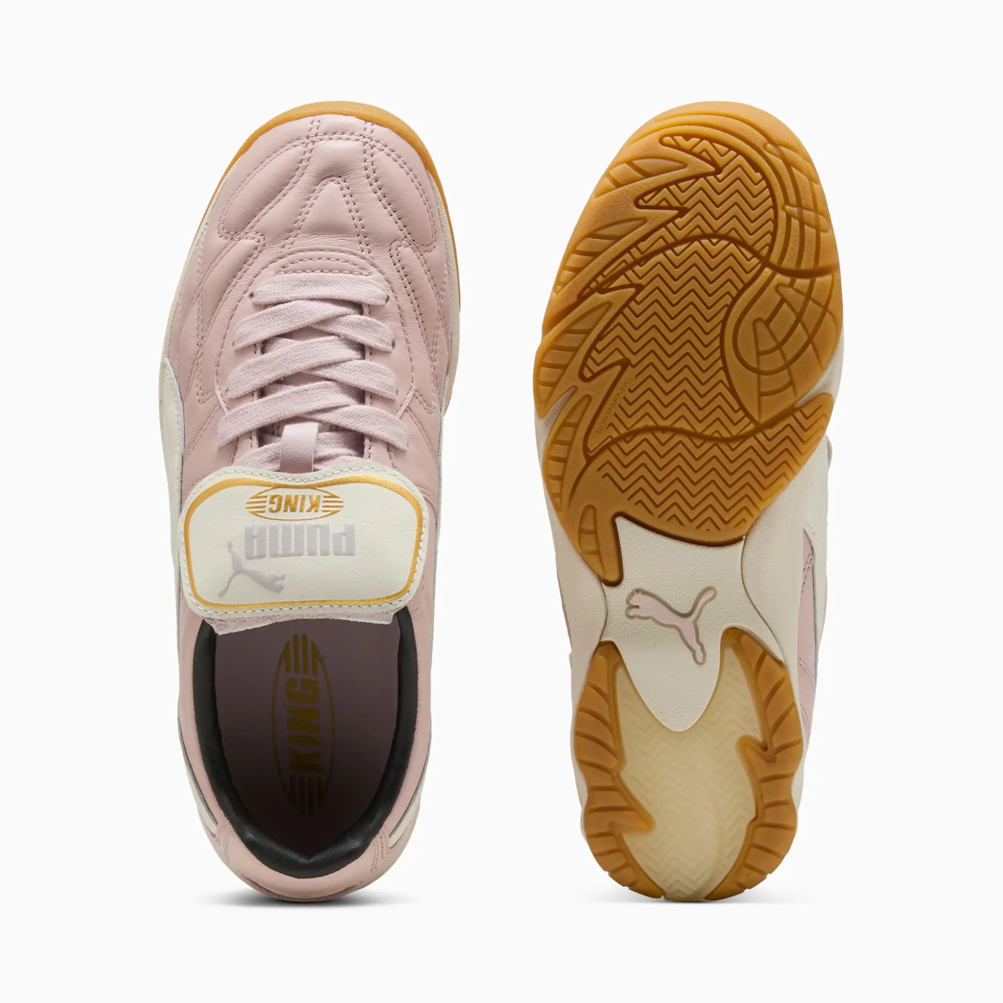 PUMA King Indoor Sneakers Unisex, Mauve Mist/Warm White, size 10