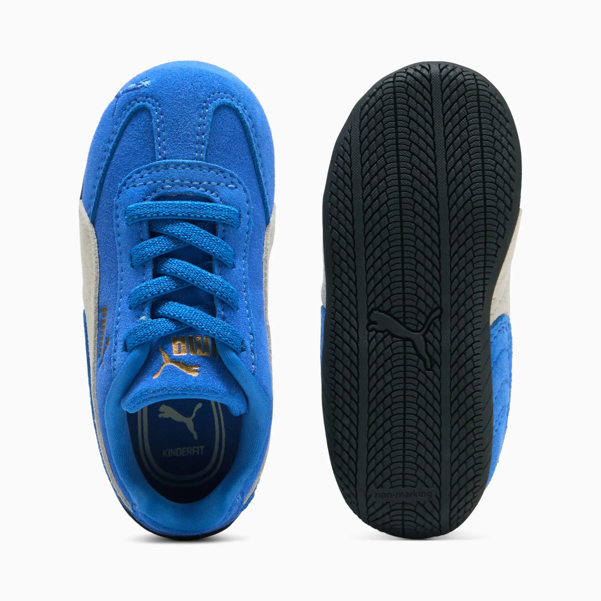 PUMA SpeedCat Sneakers Toddler, Mountain Blue/Frosted Ivory, size 3