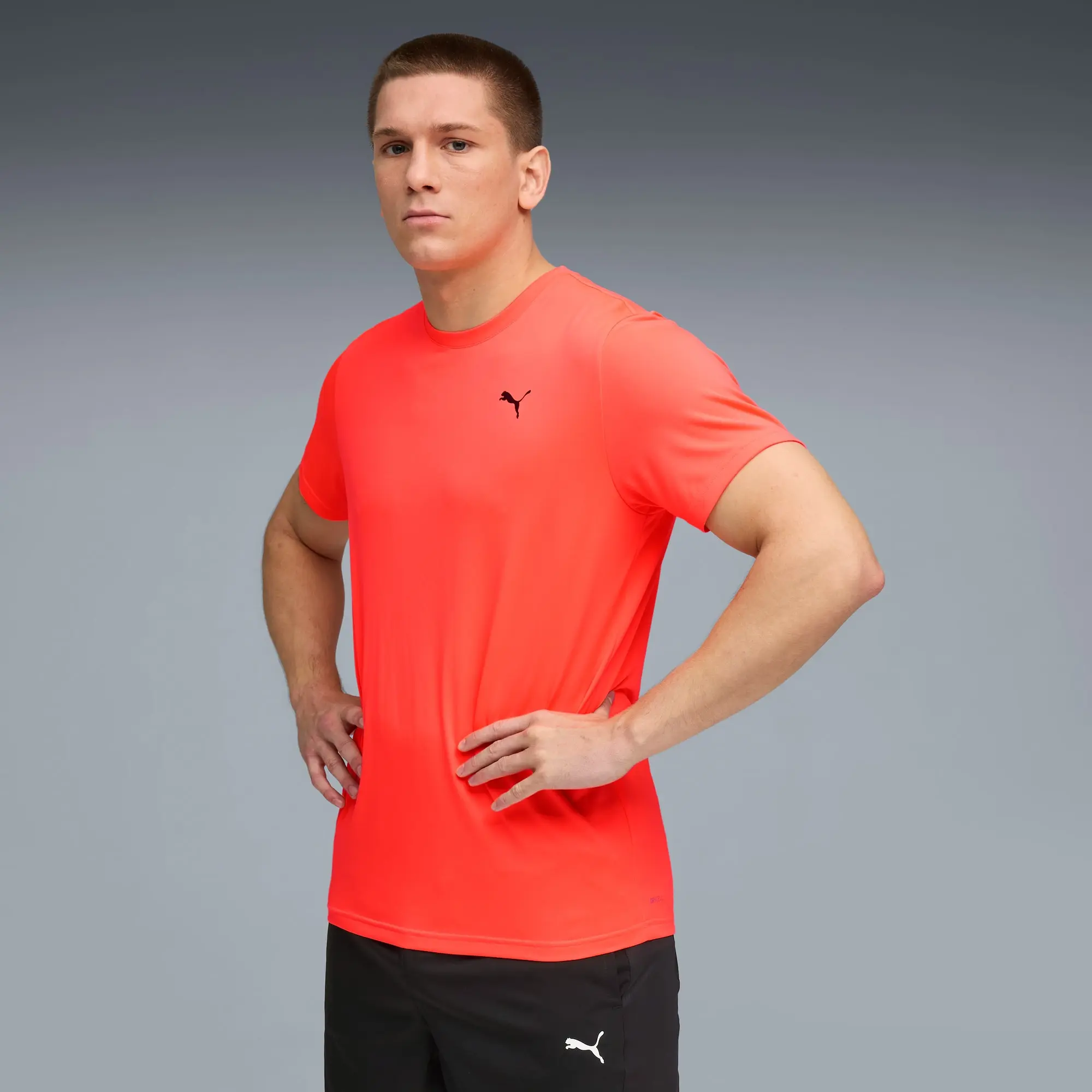 PUMA Tad Essentials Solid Cat T-Shirt Men, Glowing Red, size 3XL