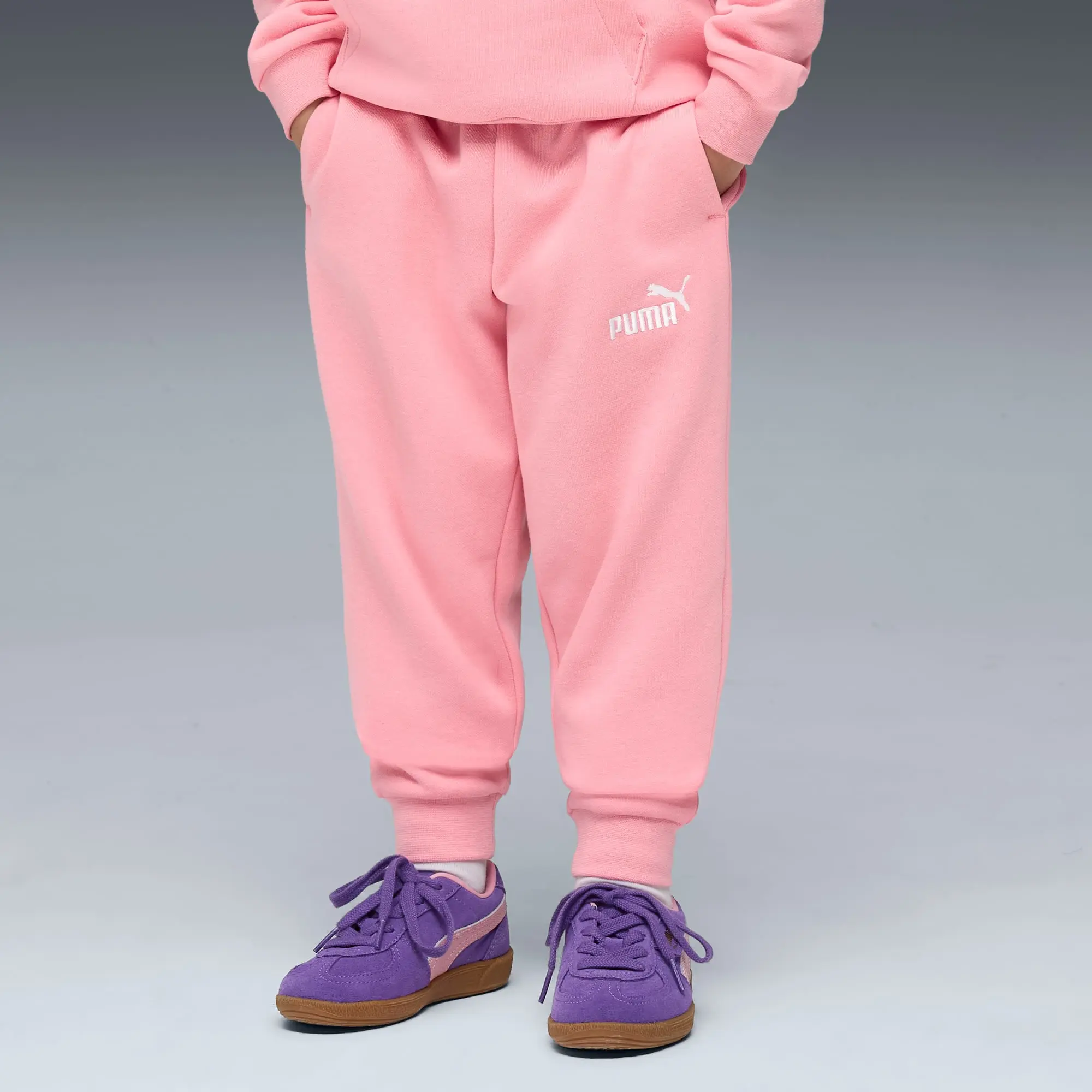 PUMA Ess No. 1 Logo Fleece Sweatpants Kids, Pinkscape, size 2-3 Months