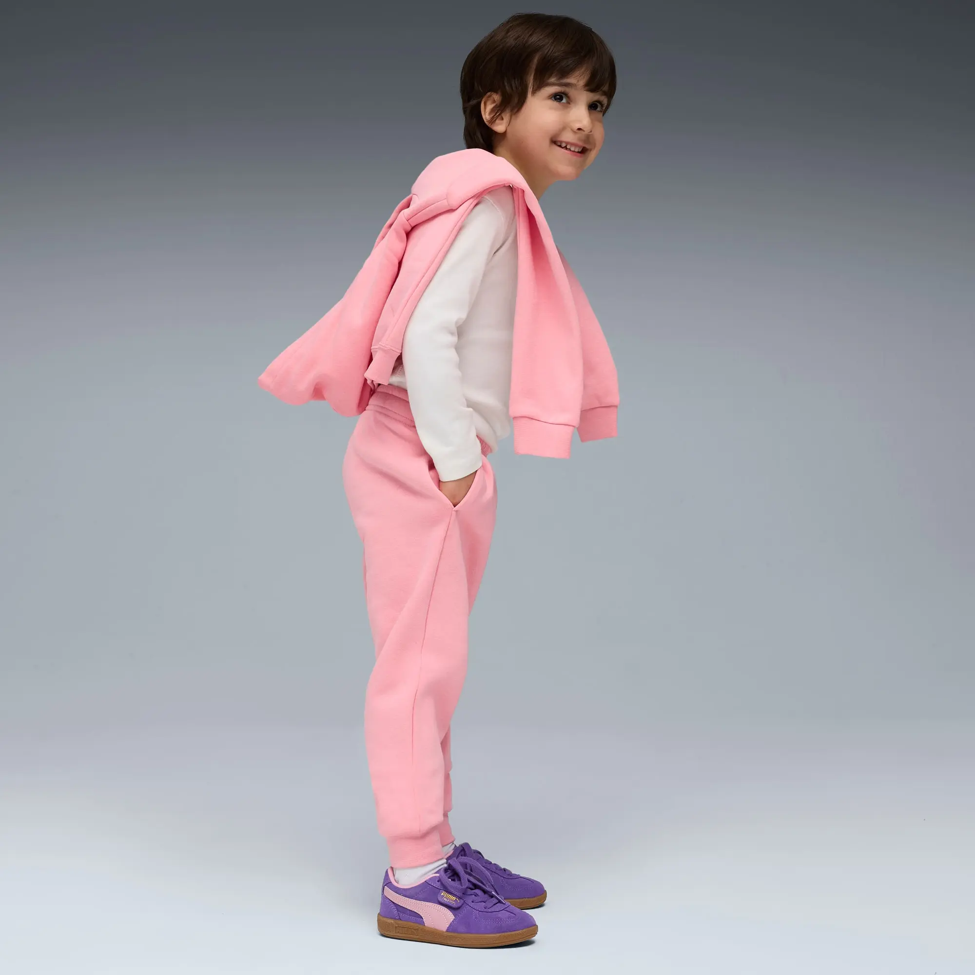 PUMA Ess No. 1 Logo Fleece Sweatpants Kids, Pinkscape, size 2-3 Months