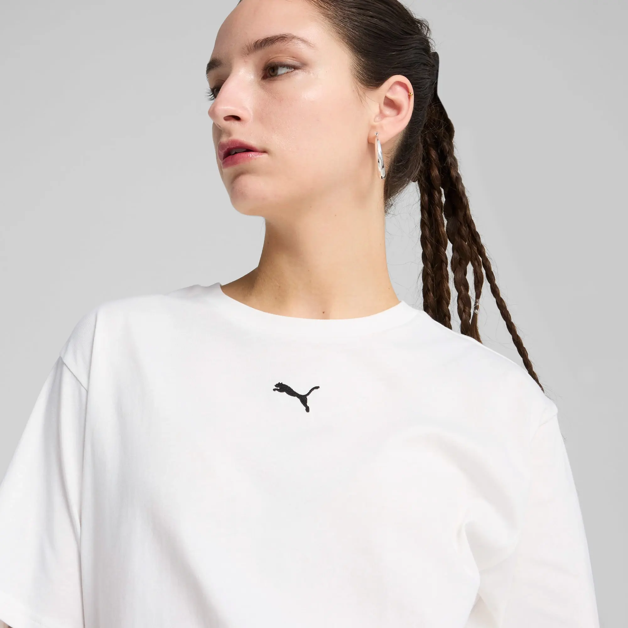 PUMA Ess Relaxed T-Shirt Women, White, size 3XL
