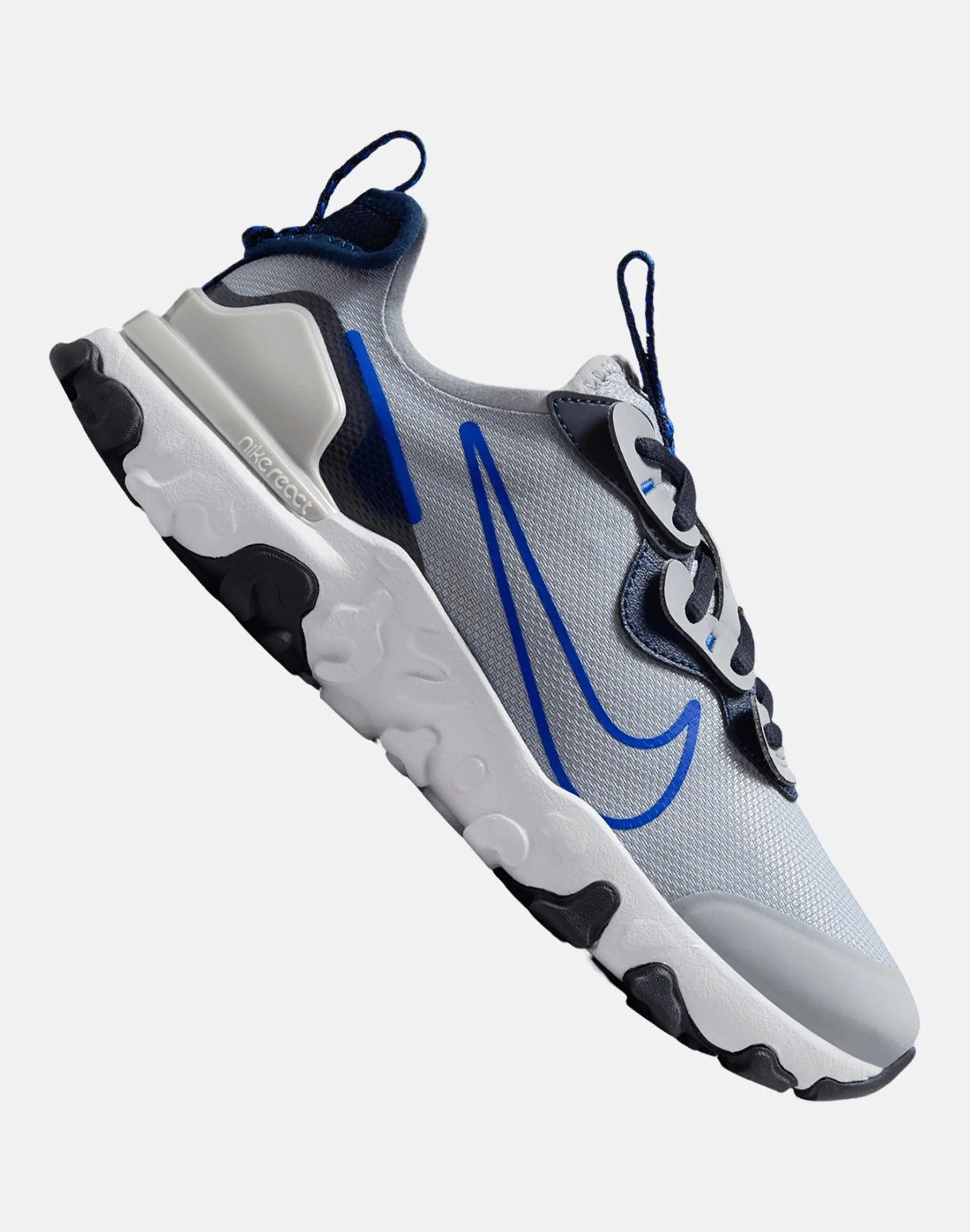 Nike Older Kids React Vision Trainers in Grey/White 
