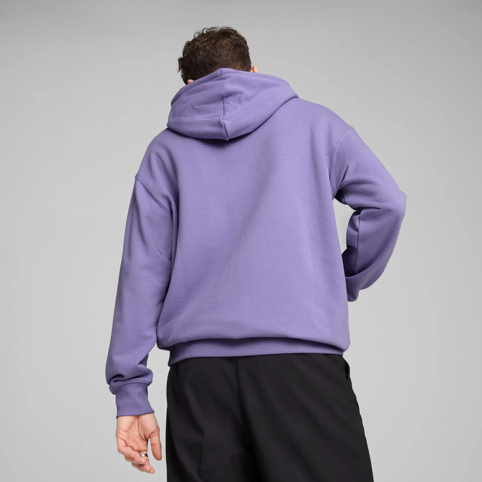PUMA Equal Love Confederation Graphic Hoodie Unisex, Lavender Alert, size Large