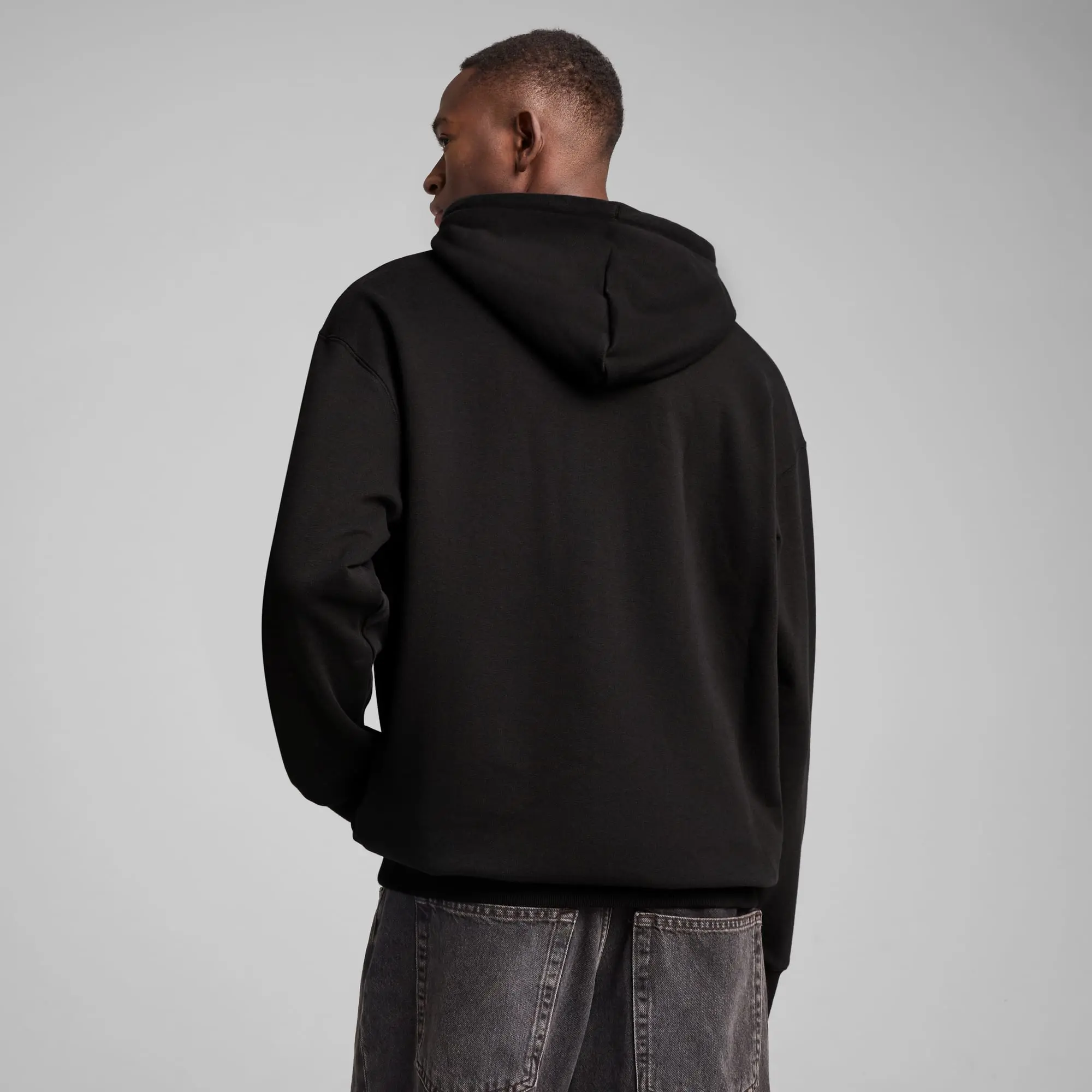 PUMA Equal Love Confederation Graphic Hoodie Unisex, Black, size Large