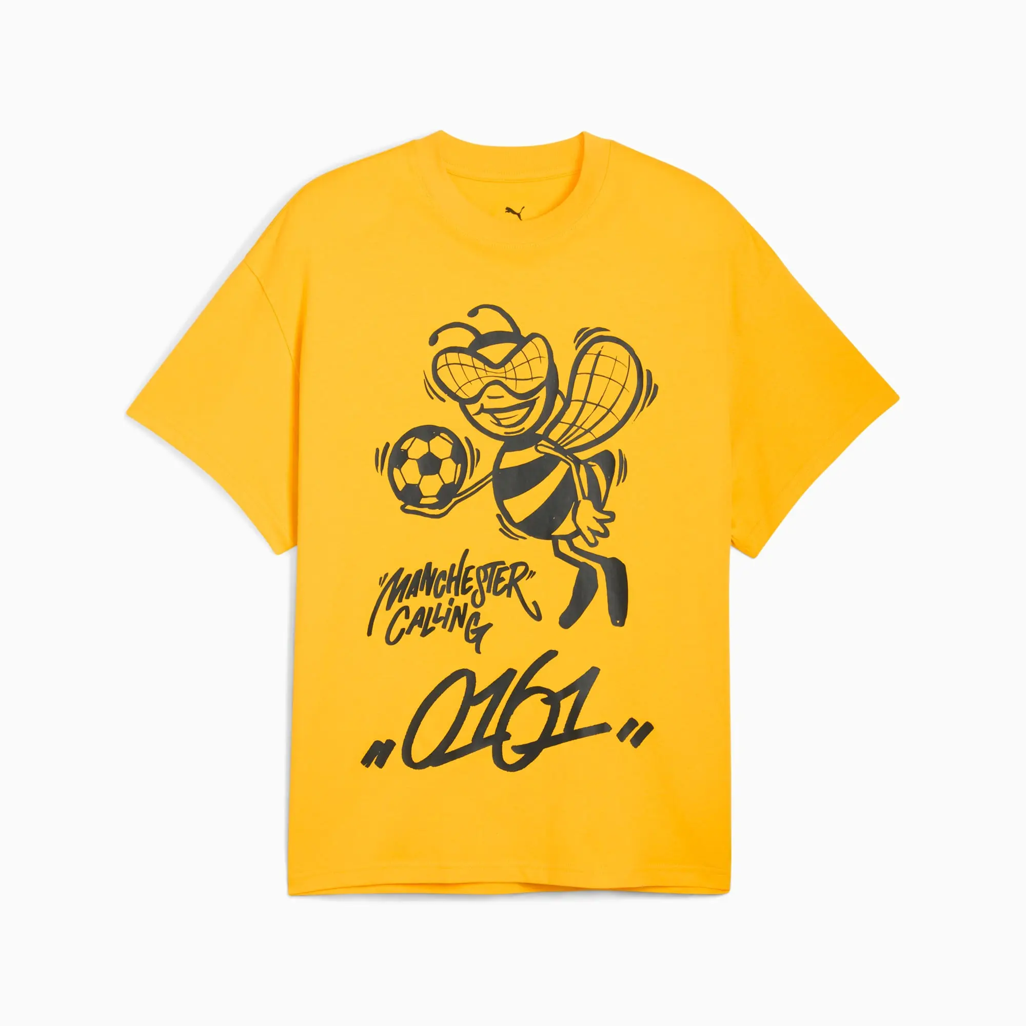 PUMA Hoops x Manchester City Basketball T-Shirt Men, Yellow Sizzle, size 3XL