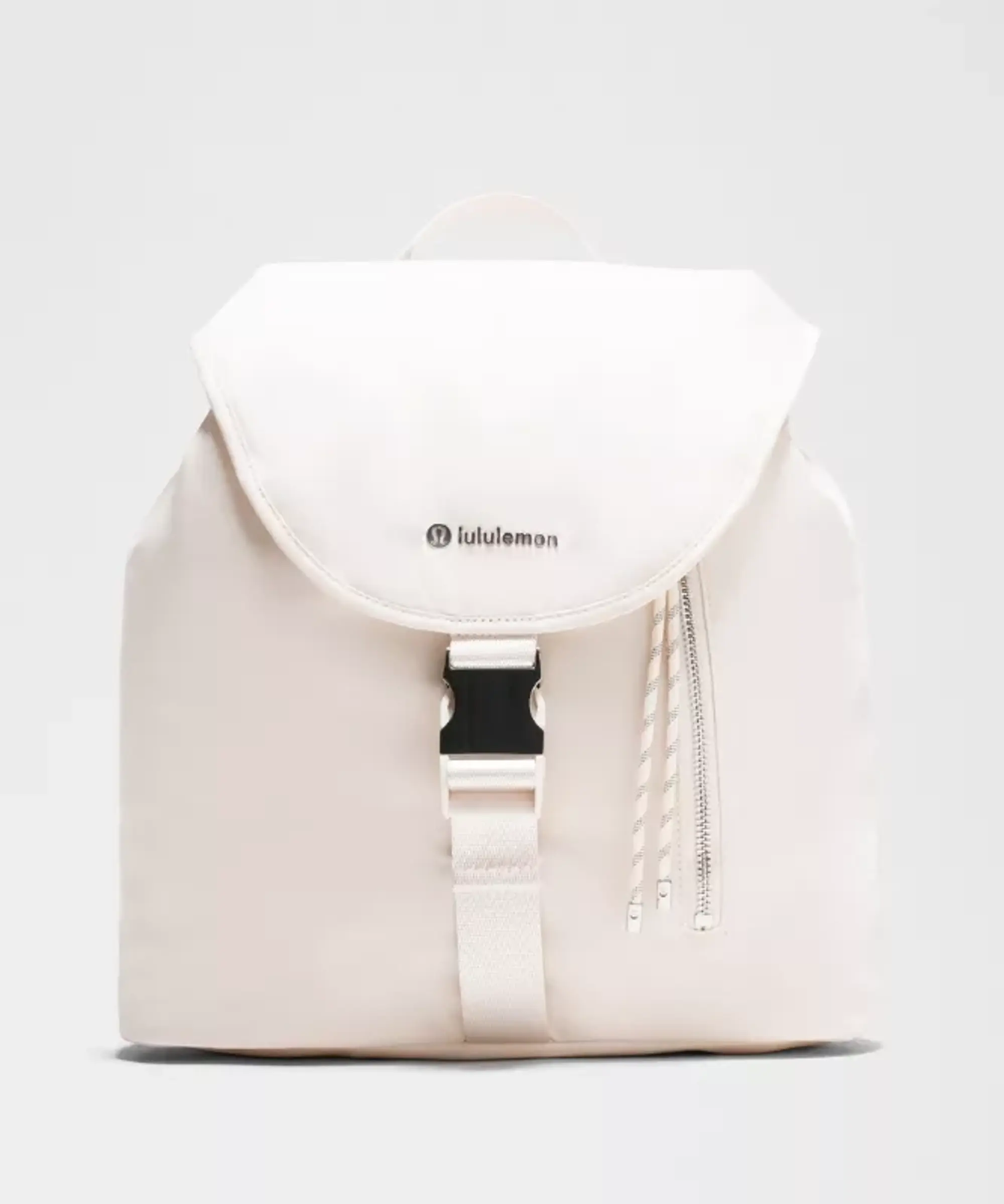 lululemon – Drawstring Bucket Backpack 10L – Color Silver/White