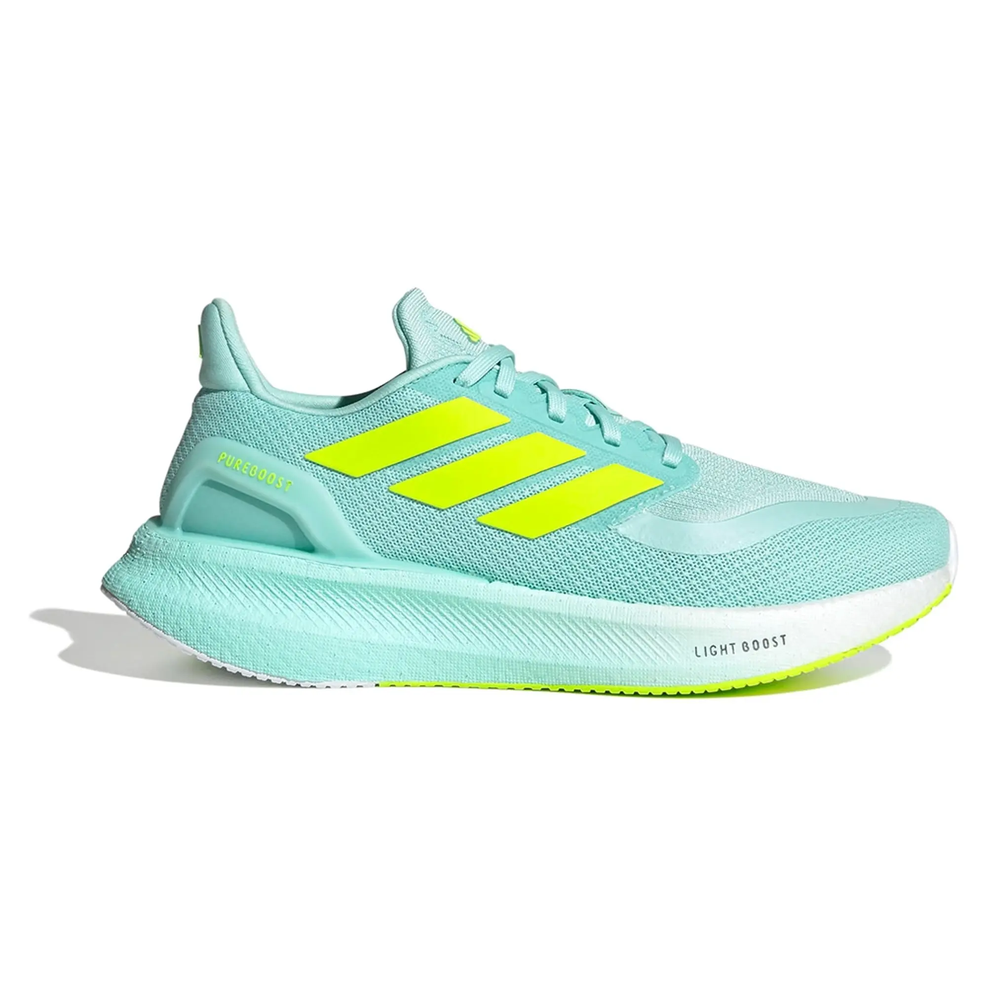 adidas Pureboost 5 Neutral Running Shoe Women - Turquoise, Neon Yellow