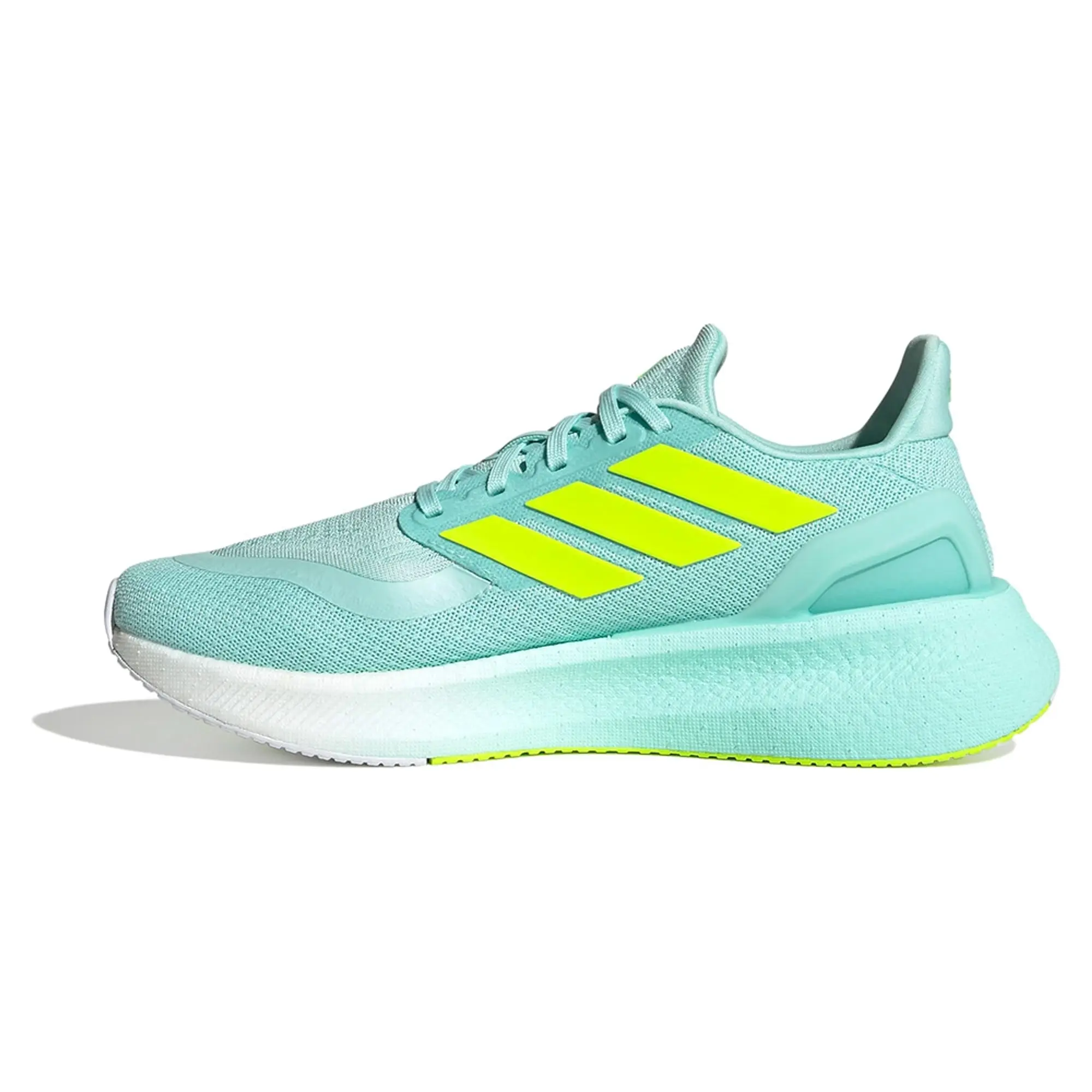 adidas Pureboost 5 Neutral Running Shoe Women - Turquoise, Neon Yellow