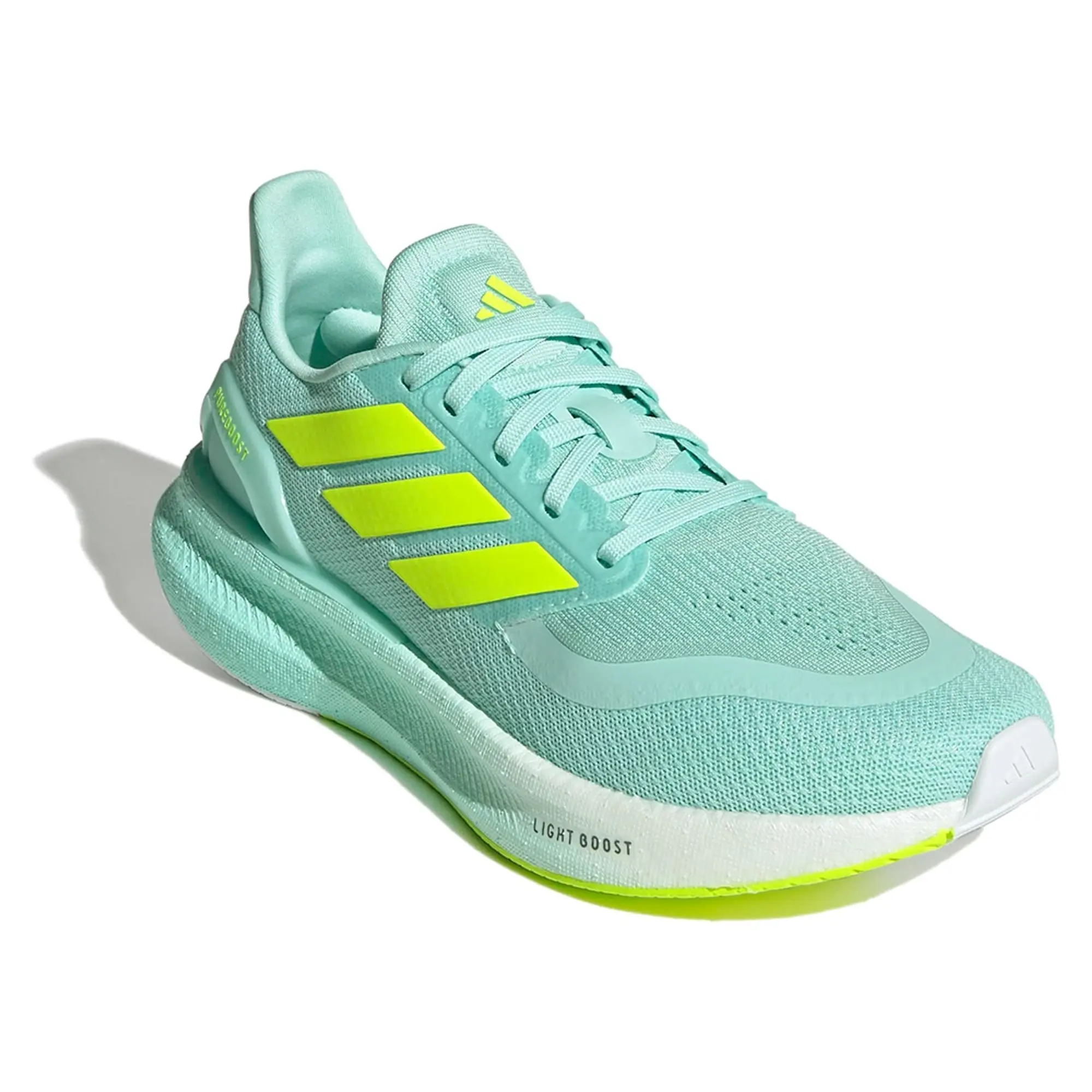 adidas Pureboost 5 Neutral Running Shoe Women - Turquoise, Neon Yellow