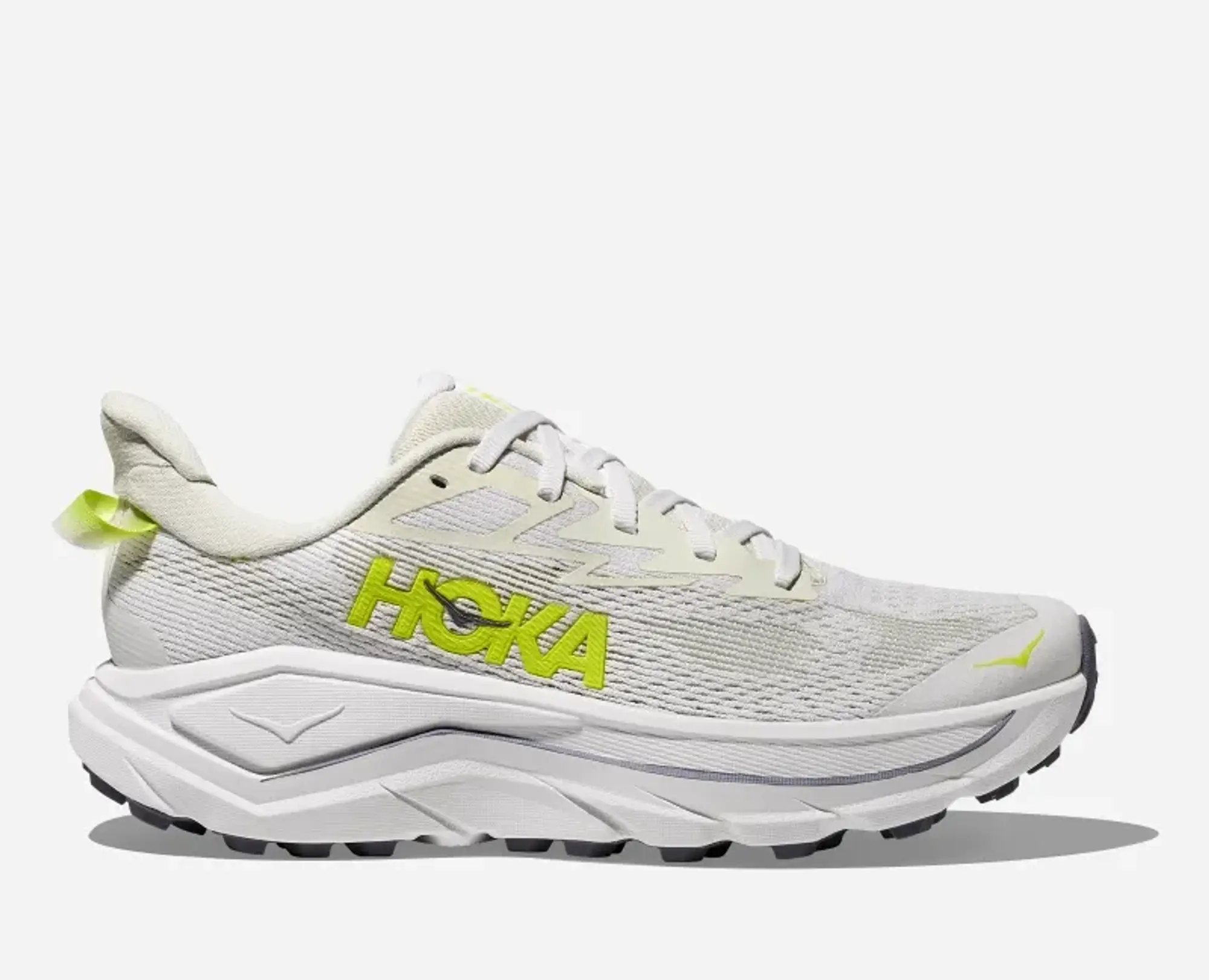 Hoka Women's Challenger 8 Road Running Shoes In White/Neon Hoka Citrus
