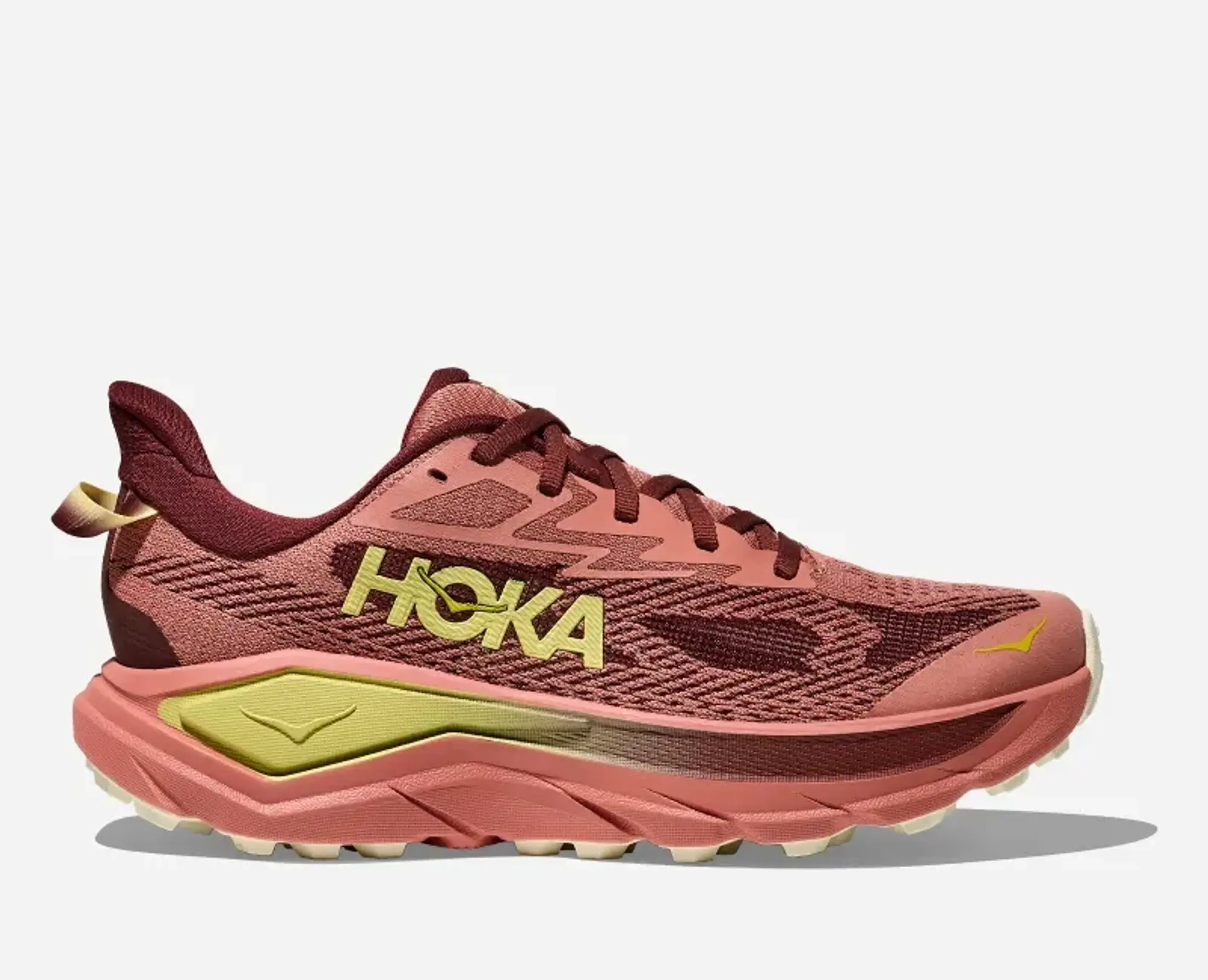 Hoka Women's Challenger 8 Road Running Shoes In Blush/Dark Cedar