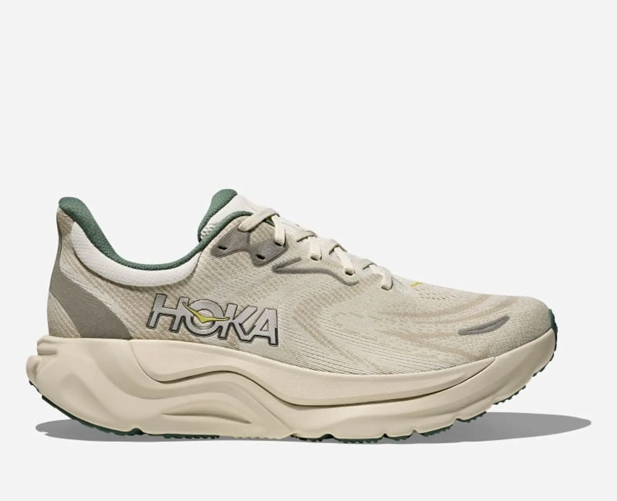 Hoka Men's Arahi 8 Road Running Shoes In Truffle Salt/Oyster Mushroom