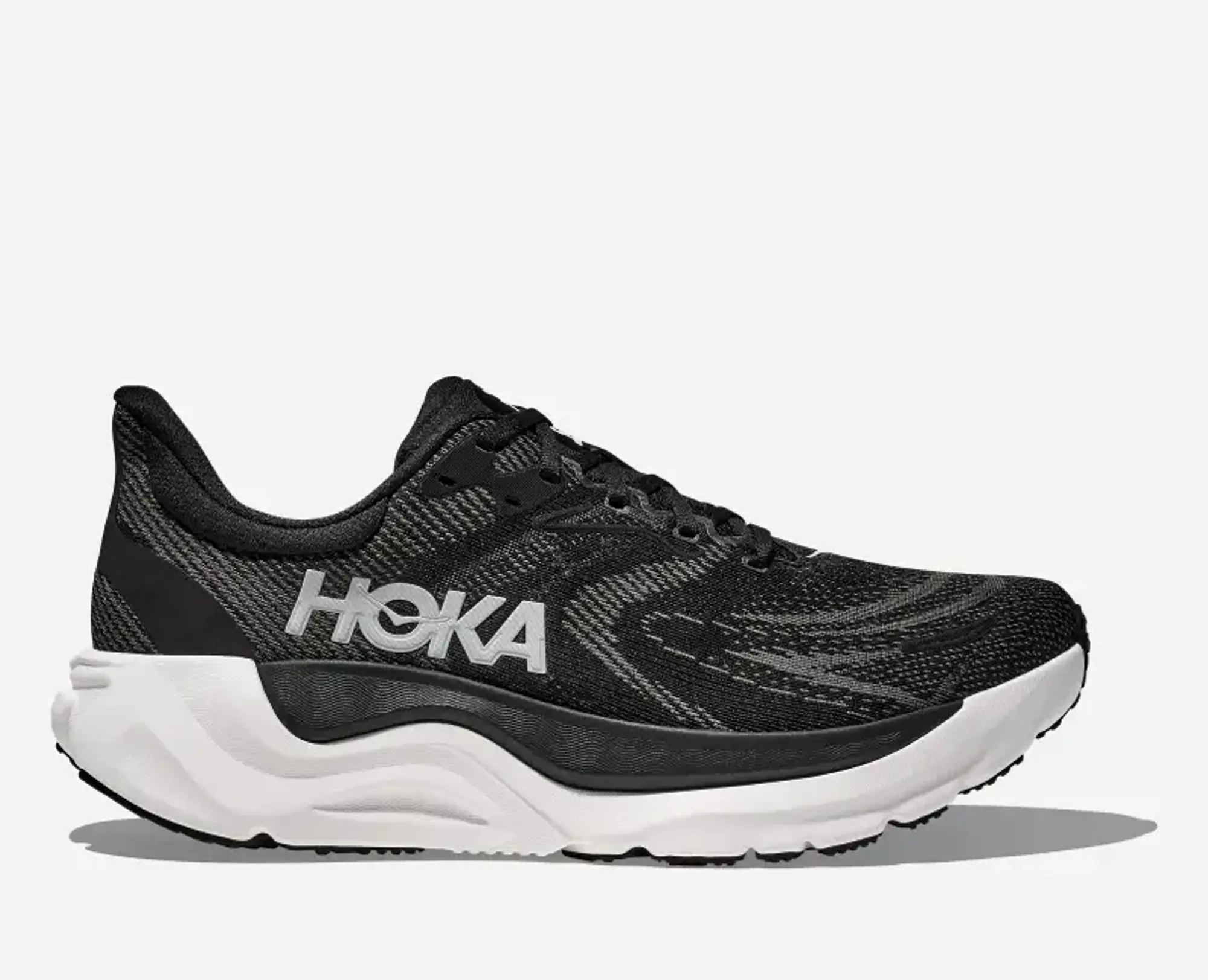 Hoka Men's Arahi 8 Road Running Shoes In Black/White