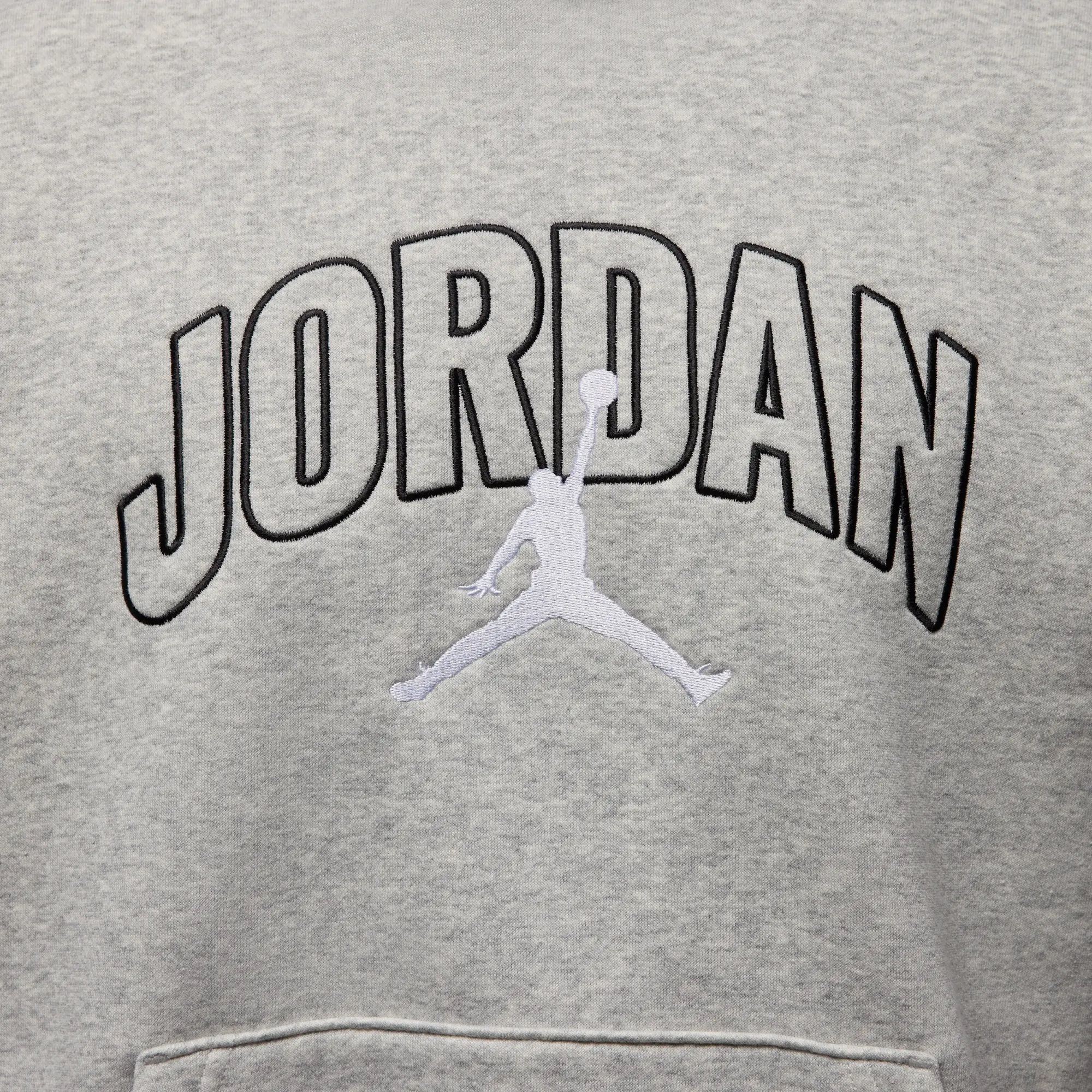Nike Jordan Brooklyn Fleece Men's Oversized Pullover Hoodie - Grey - Cotton/Polyester