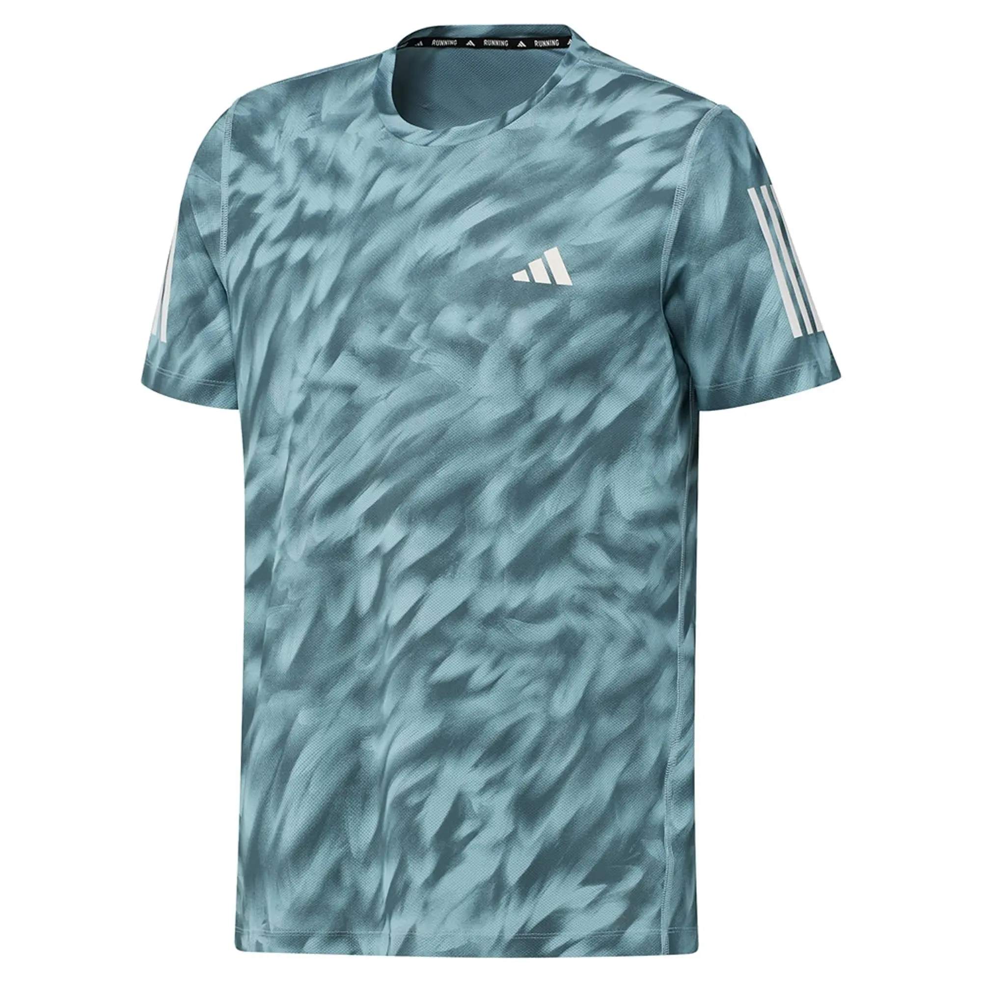 Adidas Own The Run Allover Print Short Sleeve T-shirt
