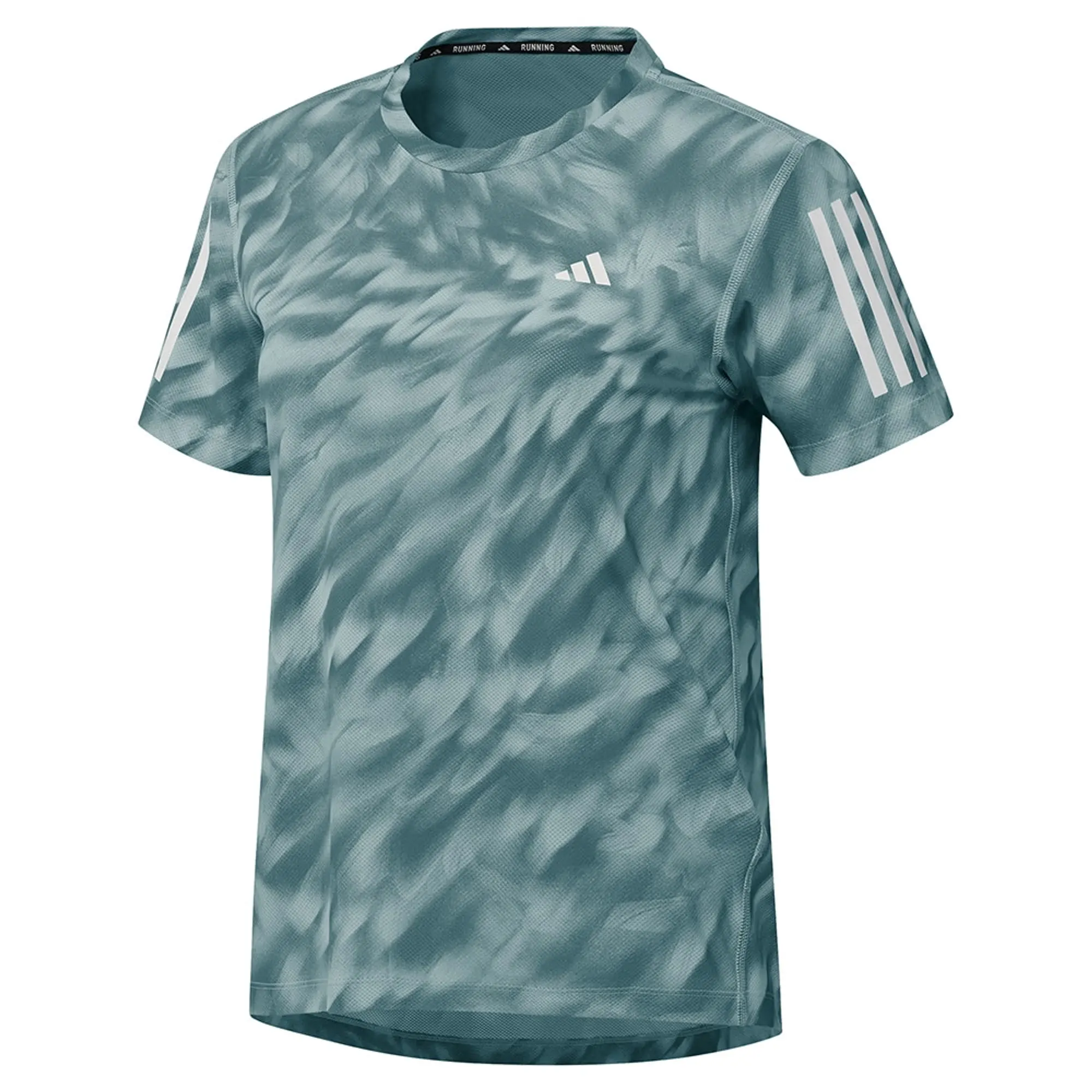 Adidas Own The Run Allover Print Short Sleeve T-shirt