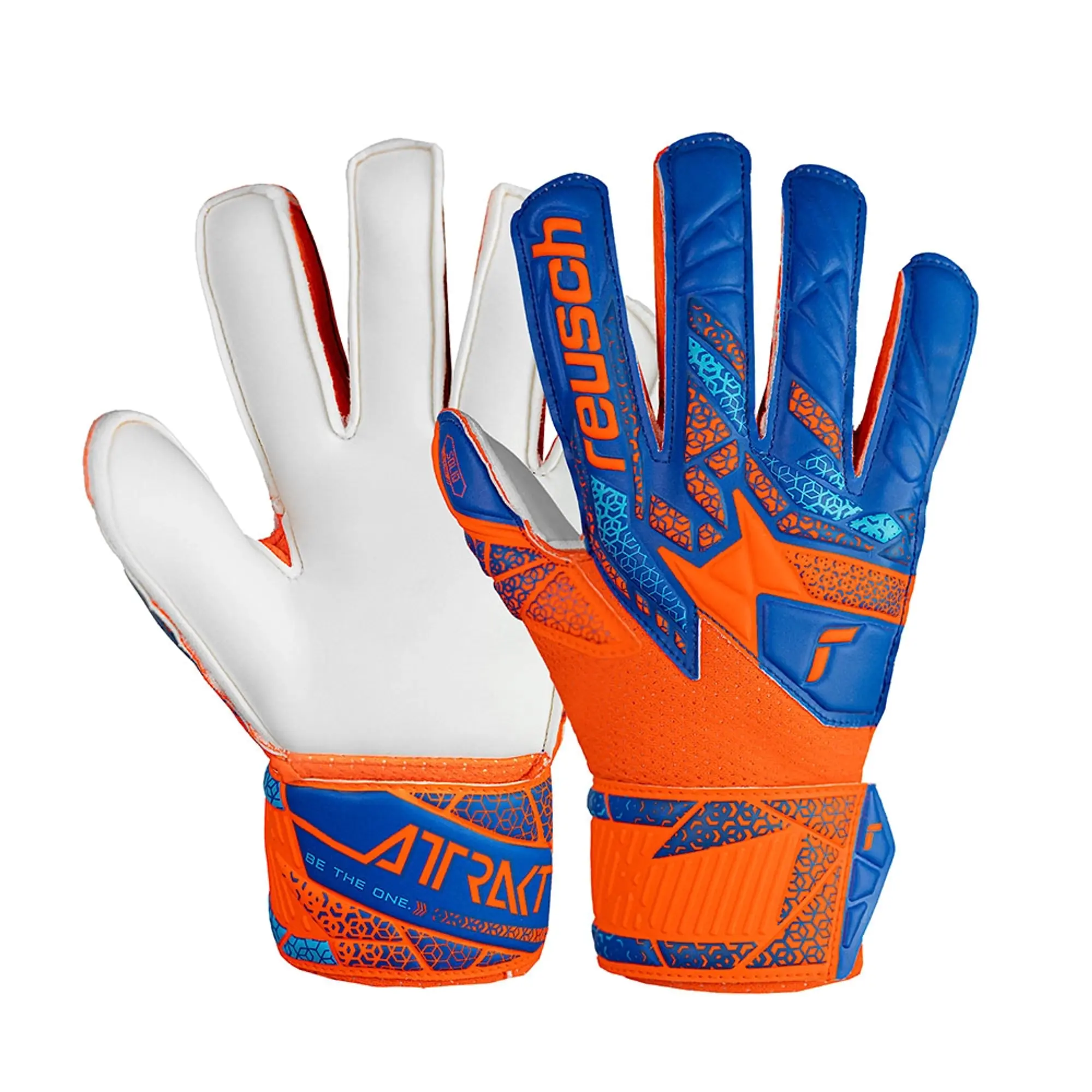 Reusch Attrakt Solid Finger Support Junior Goalkeeper Gloves