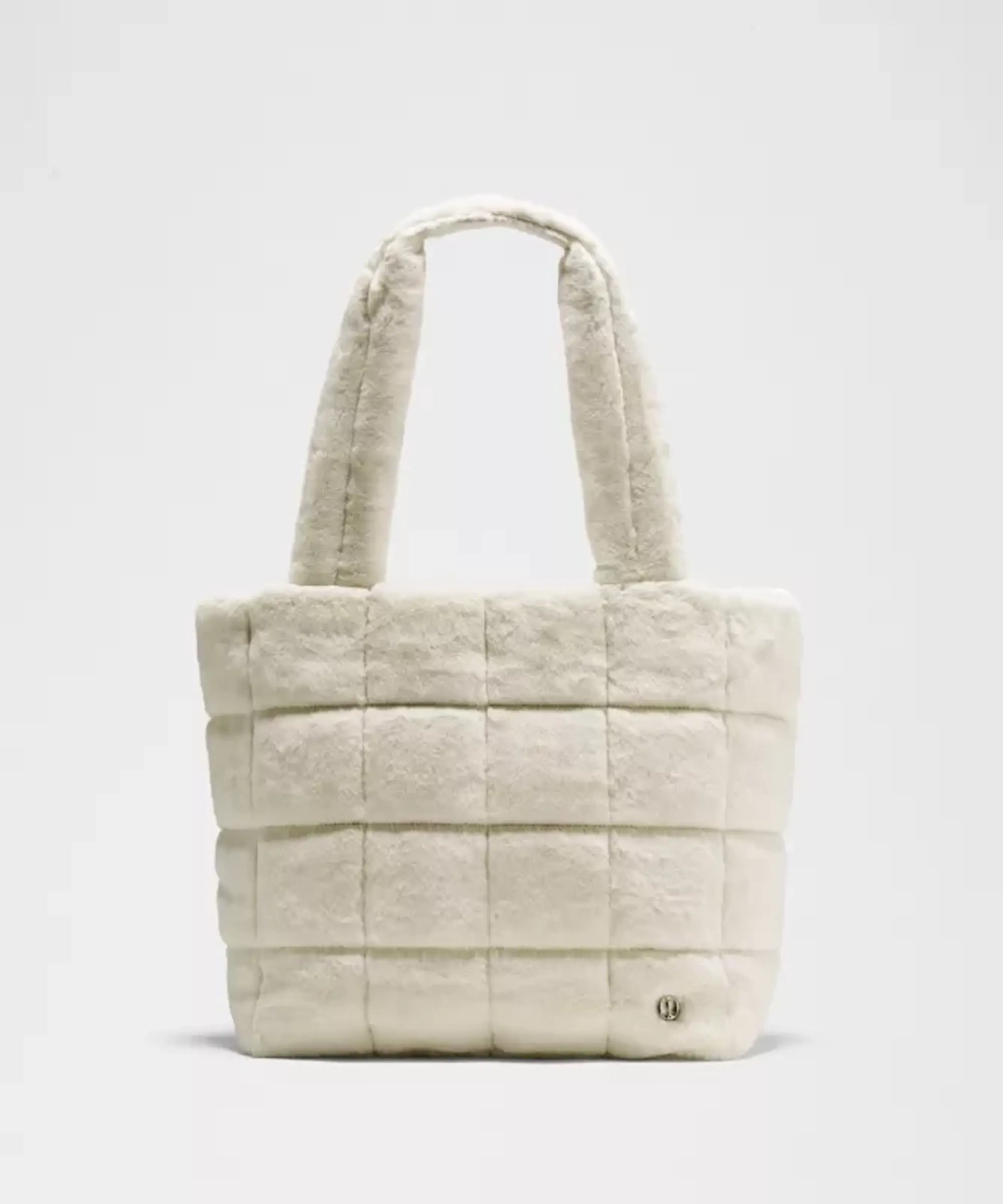 lululemon – Quilted Grid Tote Bag 12L Plush Fleece – Color White