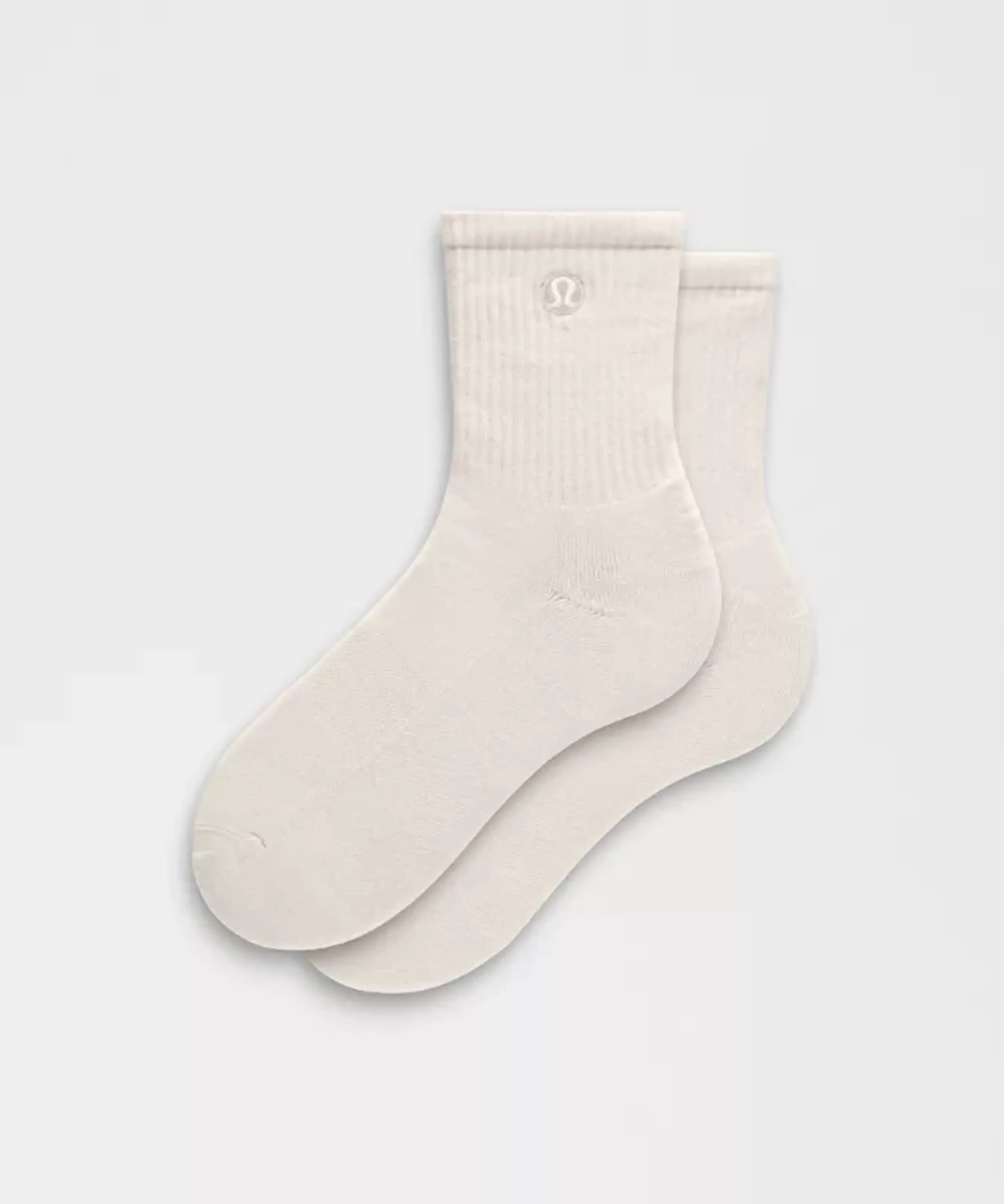 lululemon – Unisex Daily Essential Quarter Socks – Color White – Size L