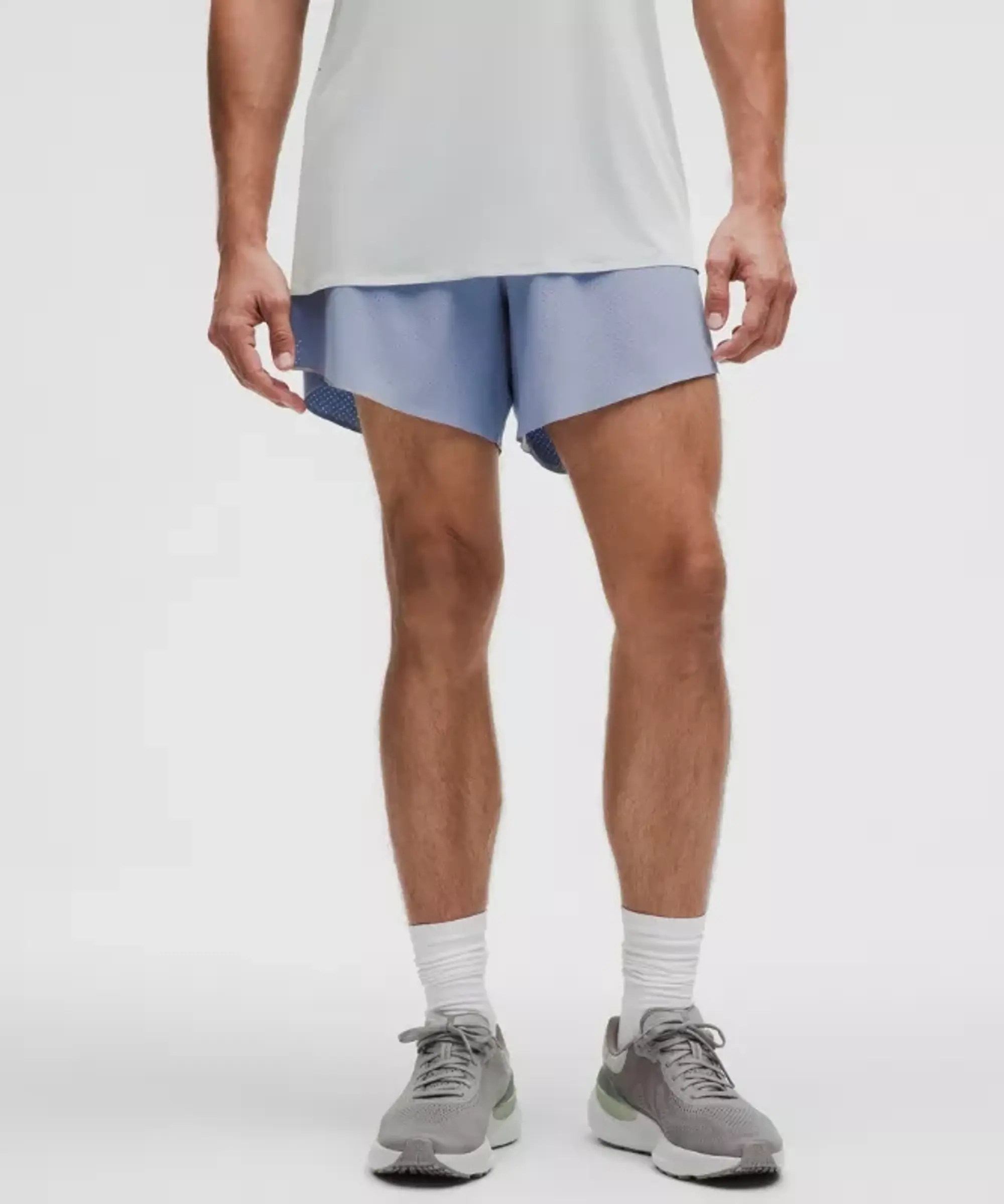 lululemon – Men's Fast and Free Lined Shorts – 6" – Color Blue/Pastel – Size L