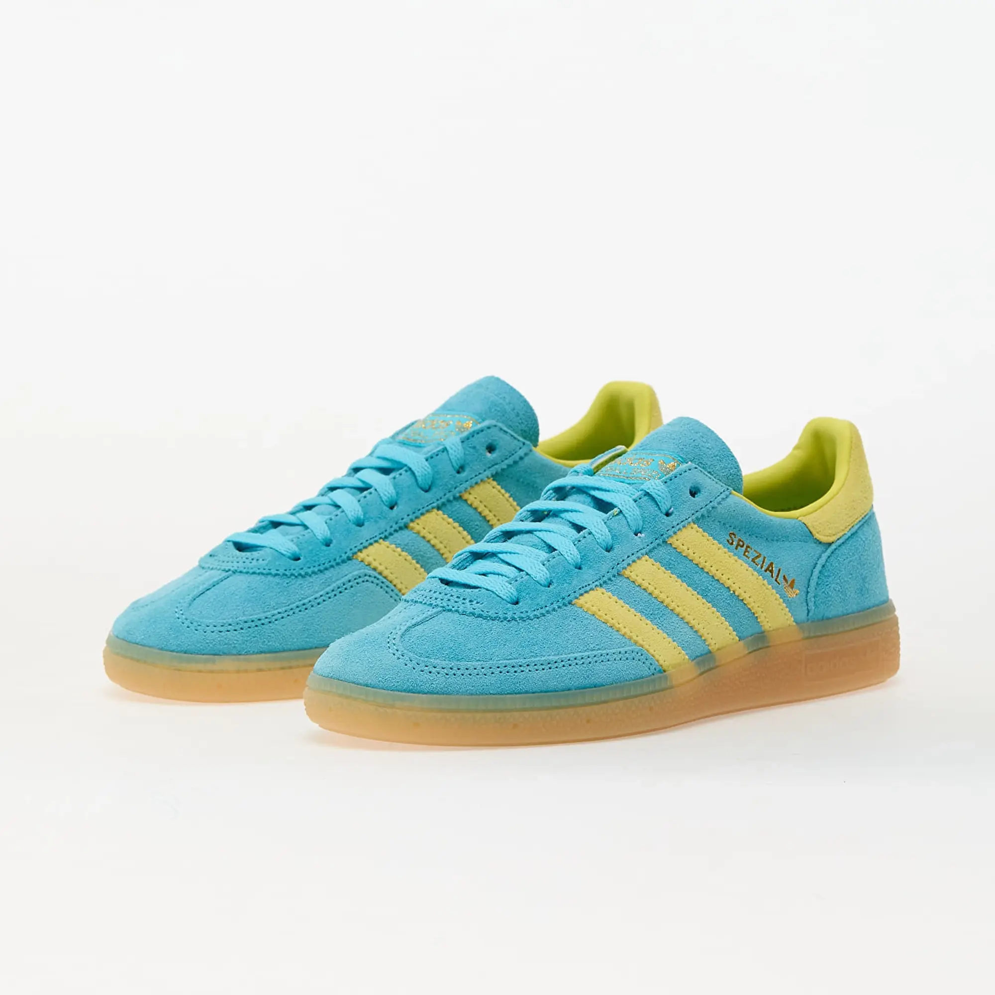 Sneakers Adidas Handball Spezial W Bluglo/ Bright Yellow/ Gold Metallic Eur 39 1/3