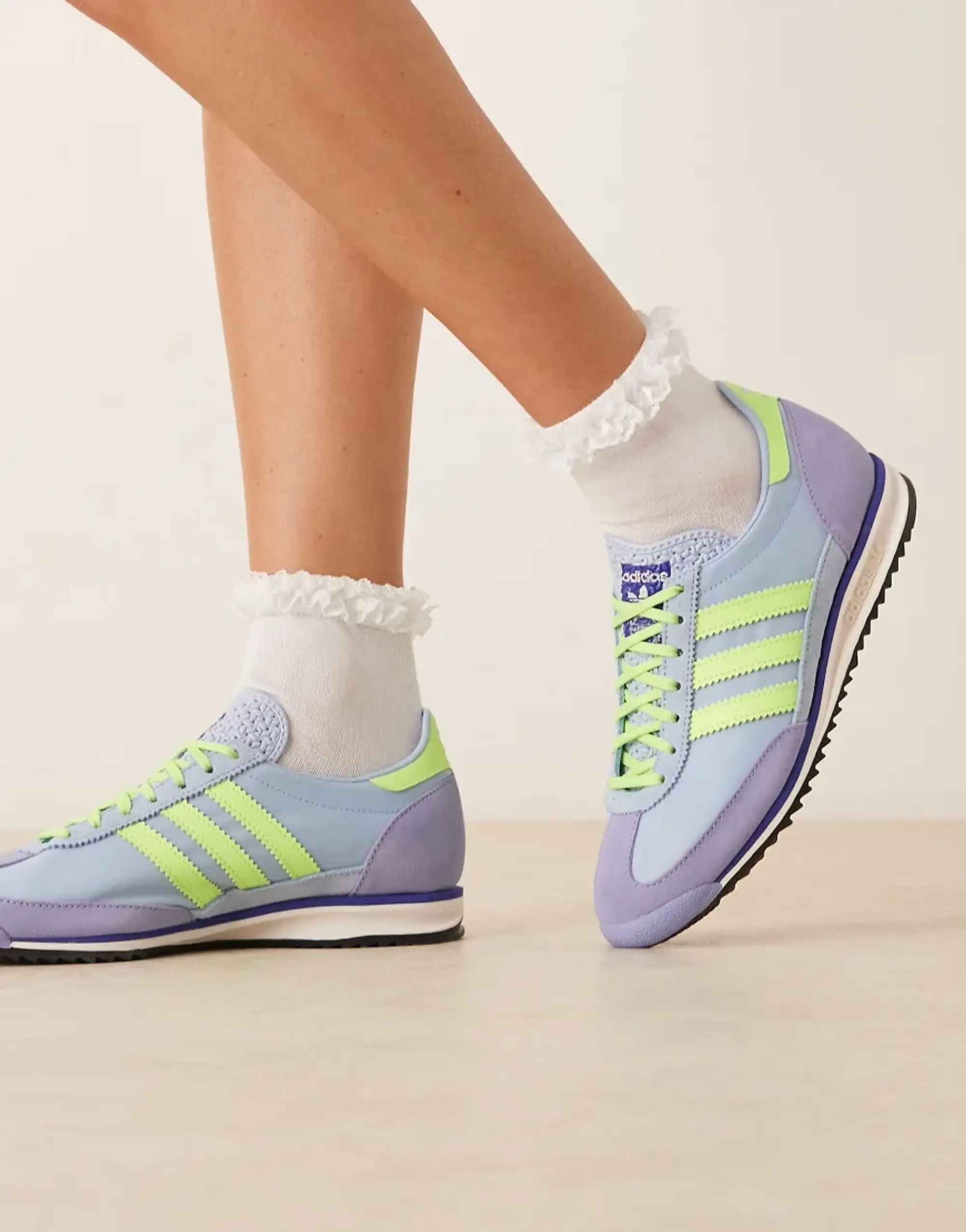 Adidas Originals Sl 72 Og Trainers In Blue And Green