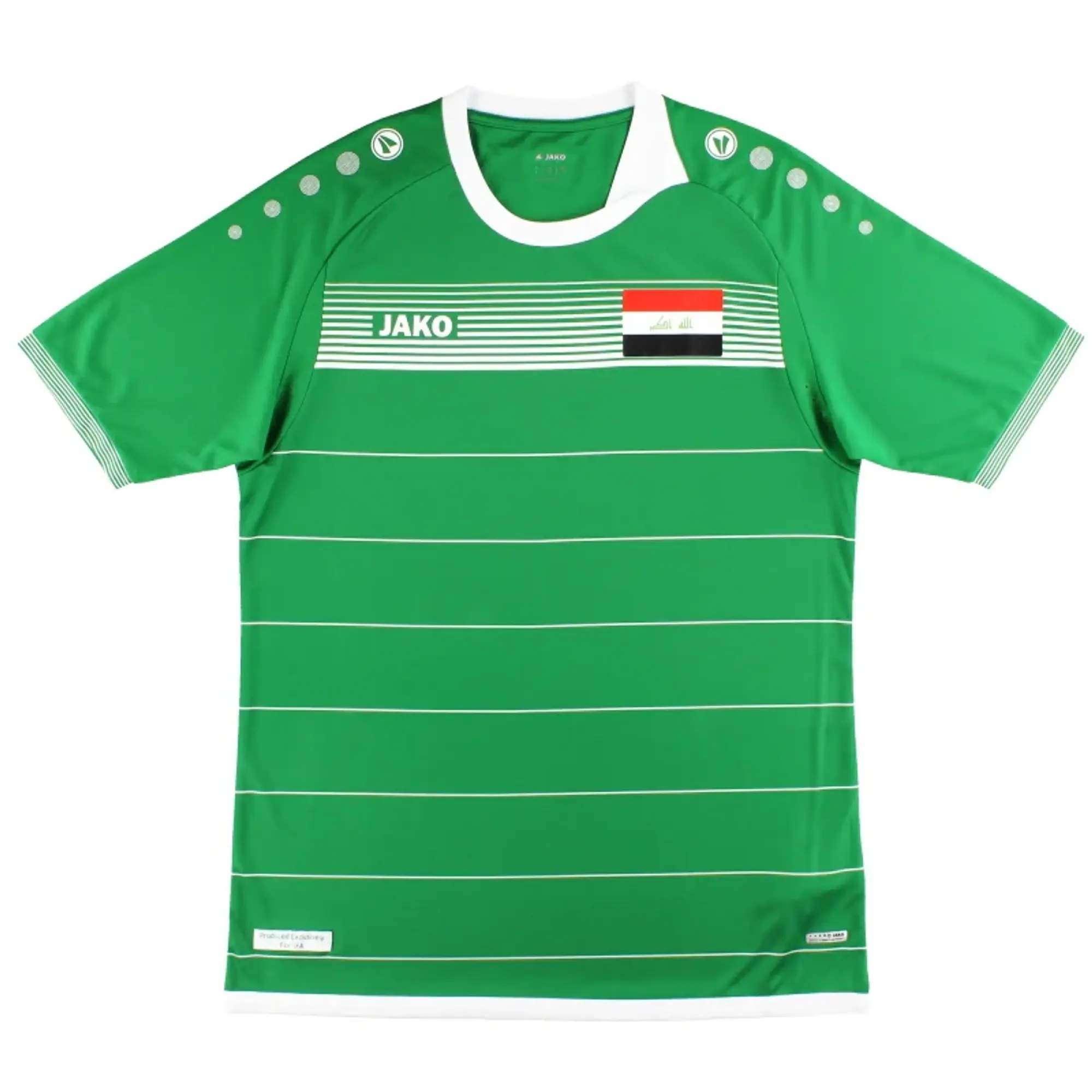 2017-18 Iraq Jako Home Shirt *As New* - Asian / As New / Small