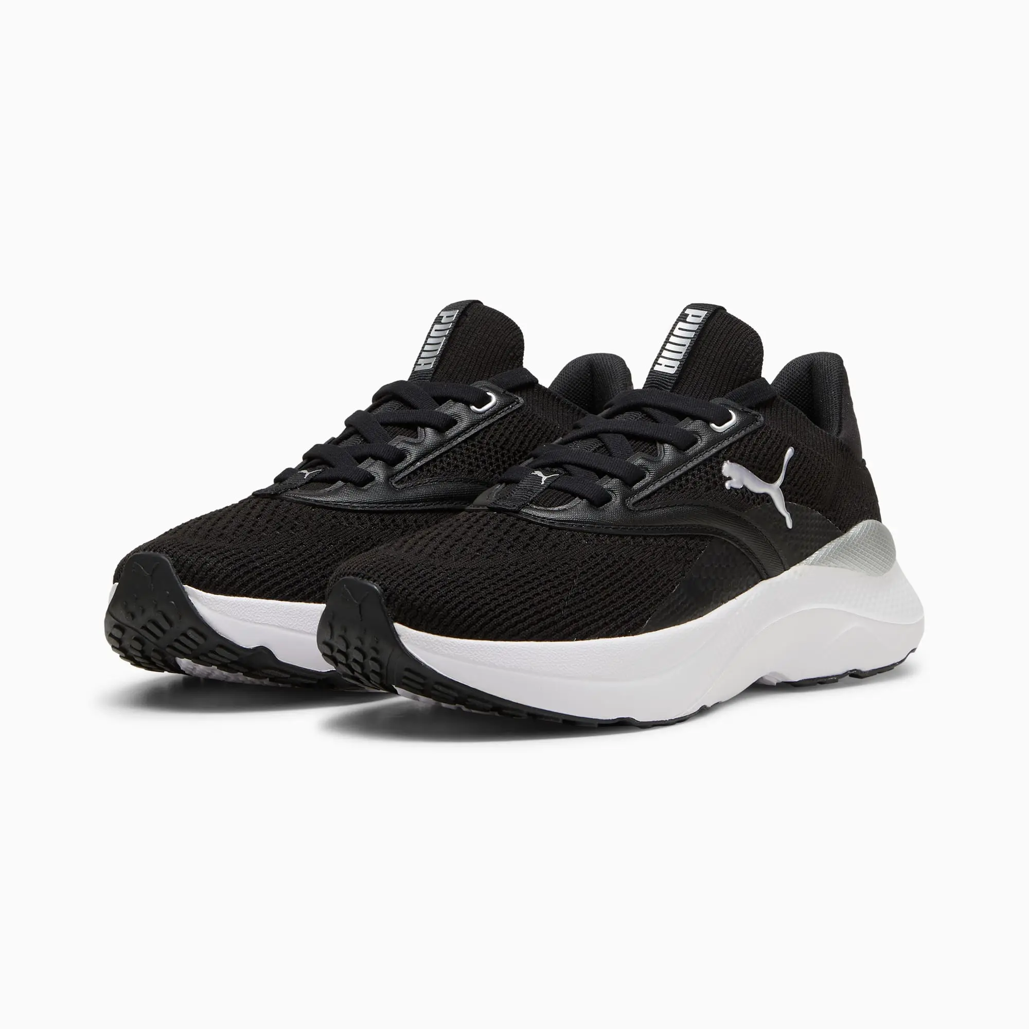 PUMA Softride Mayve Running Shoes Women, Black/White, size 3