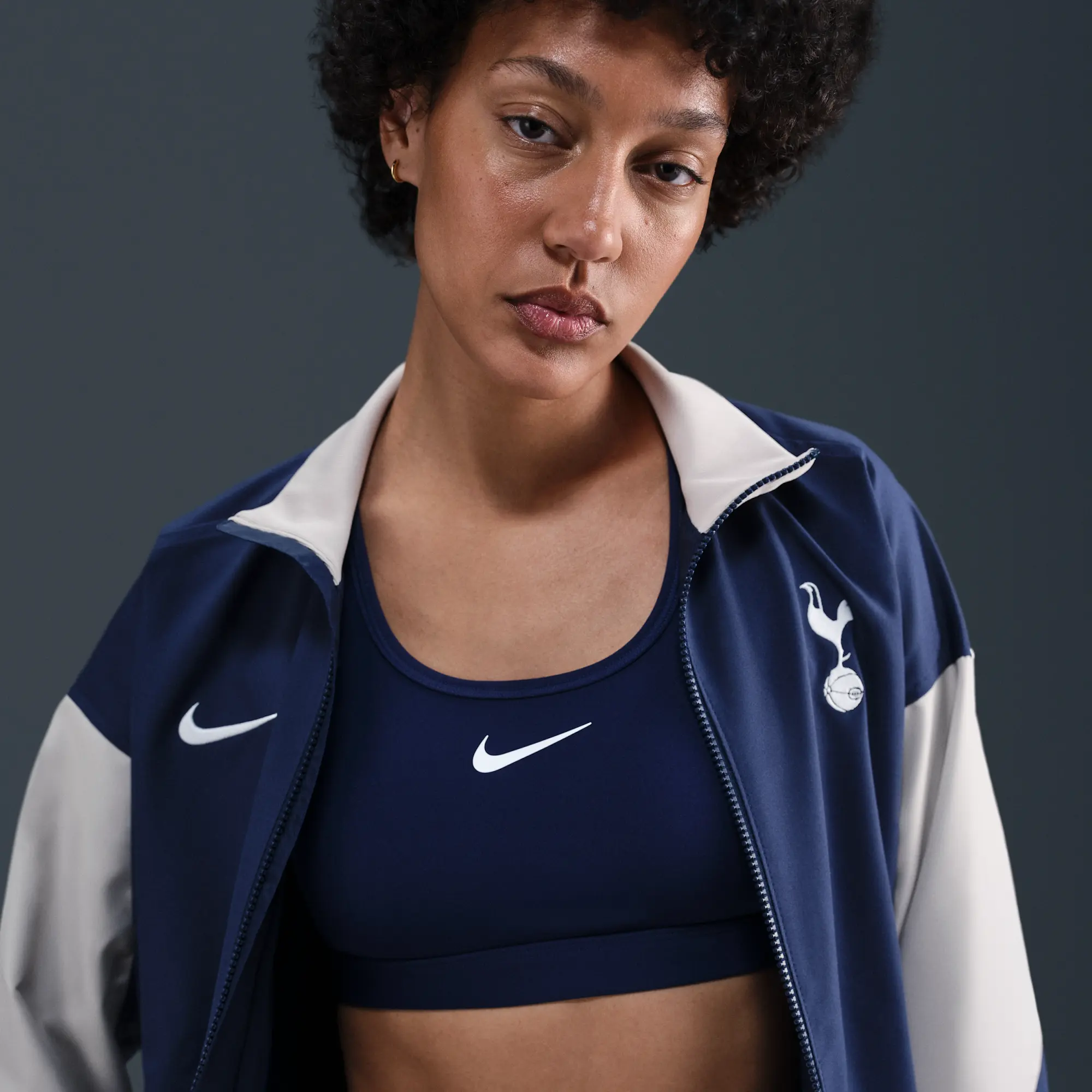 Tottenham Hotspur Strike Home Women's Nike Dri-FIT Football Anthem Jacket - Blue - Sustainable Materials