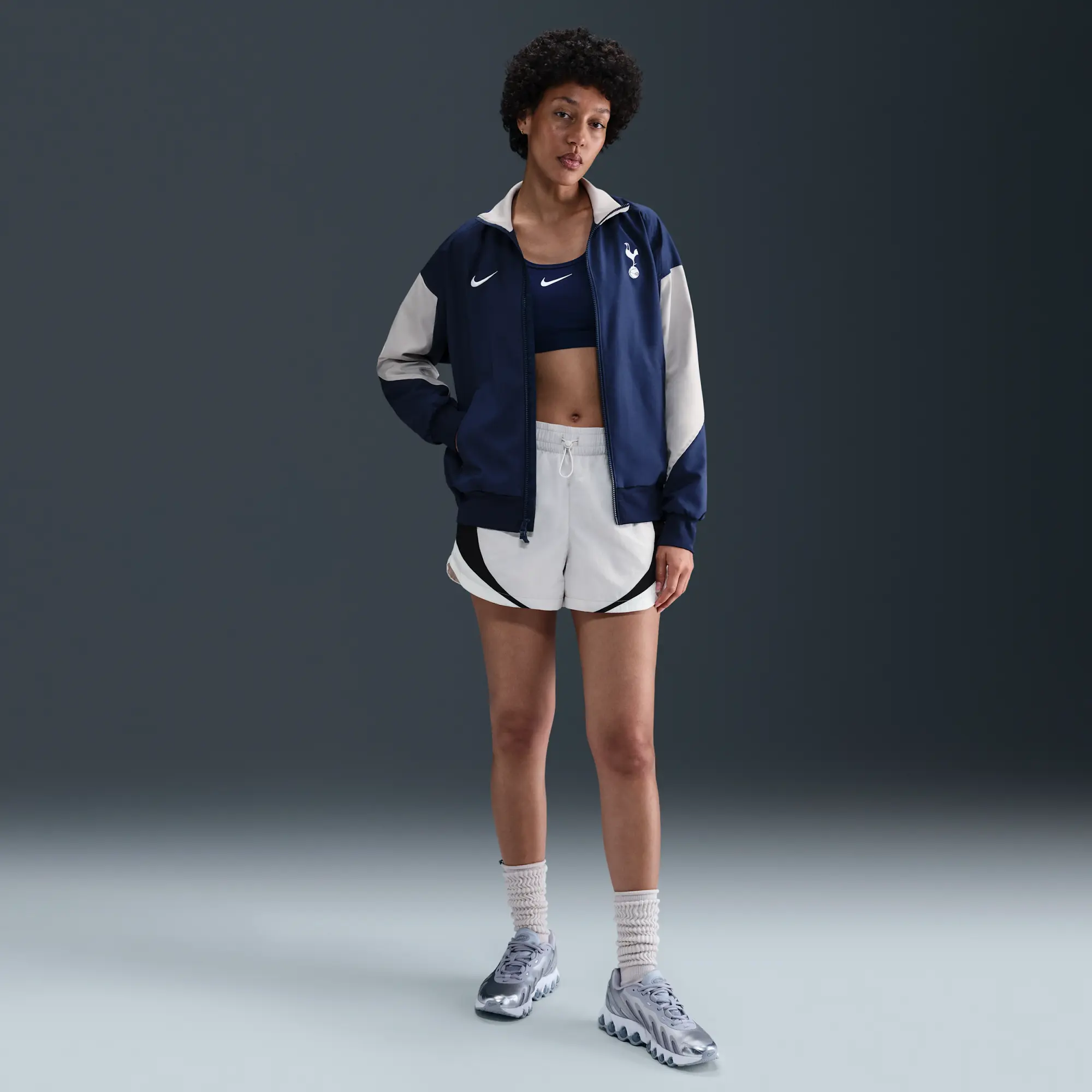 Tottenham Hotspur Strike Home Women's Nike Dri-FIT Football Anthem Jacket - Blue - Sustainable Materials