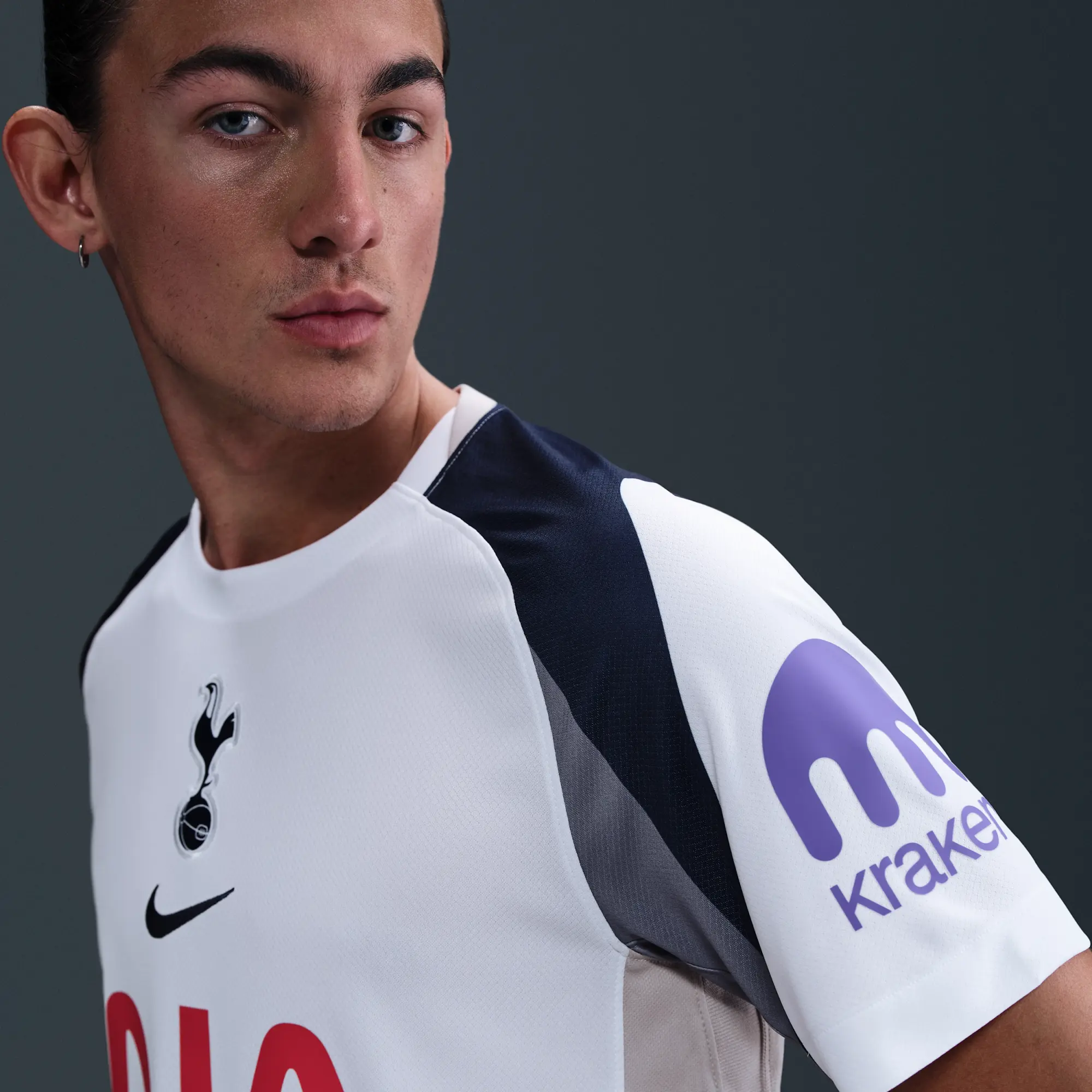 Tottenham Hotspur 2025/26 Stadium Home Men's Nike Dri-FIT Football Replica Shirt - White - Recycled Polyester