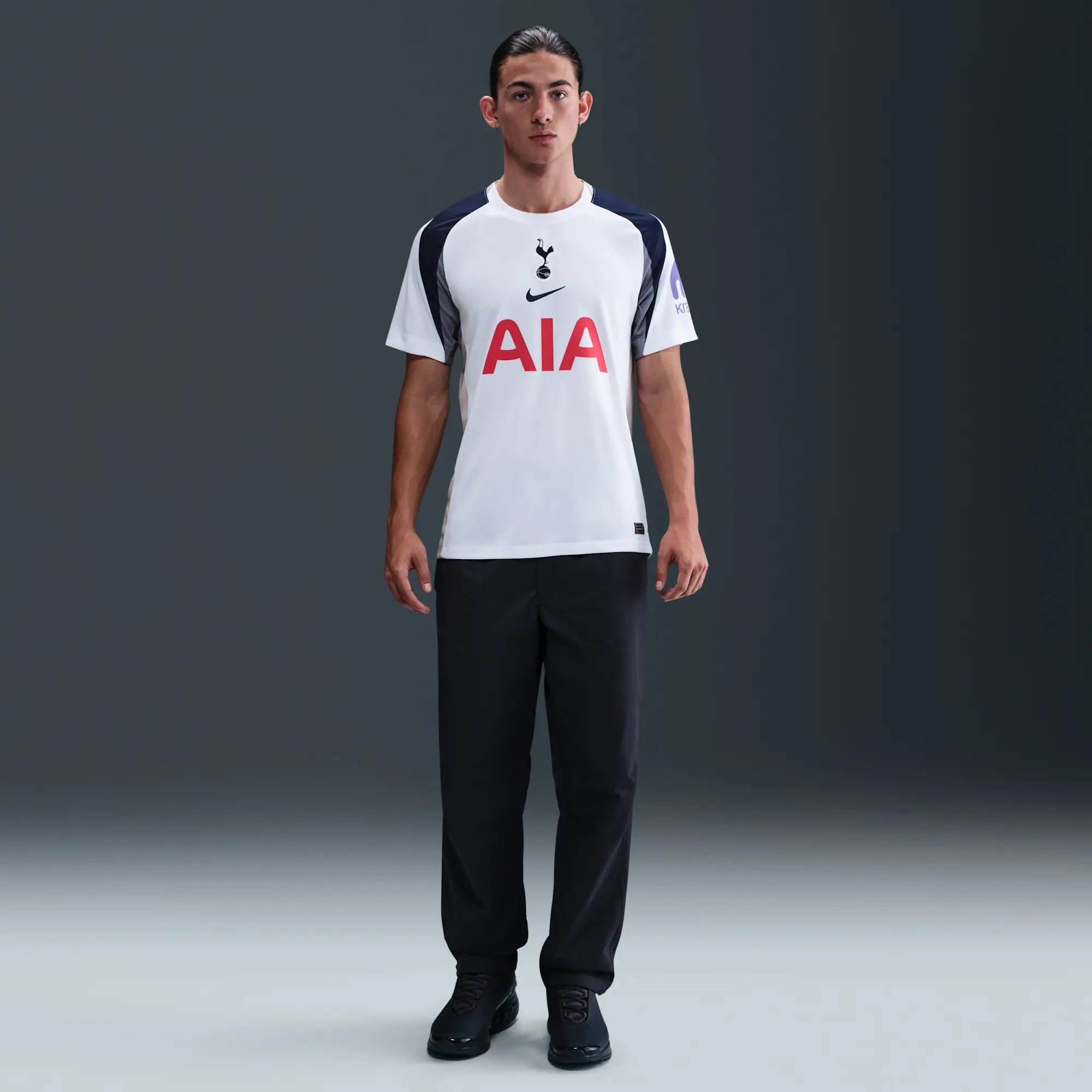 Tottenham Hotspur 2025/26 Stadium Home Men's Nike Dri-FIT Football Replica Shirt - White - Recycled Polyester