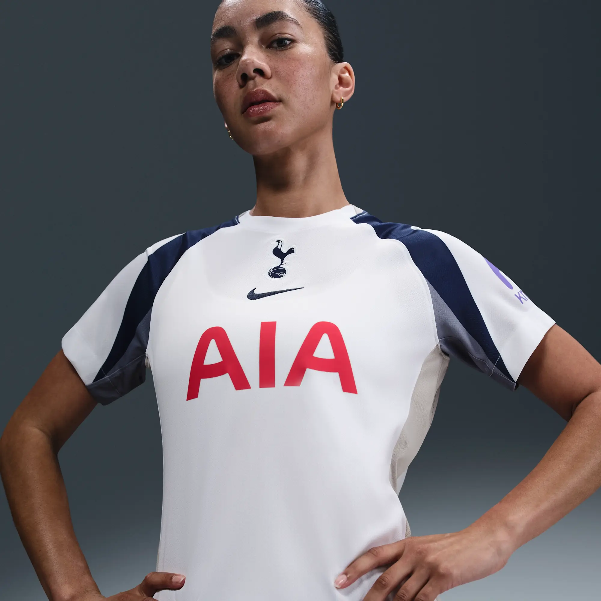 Tottenham Hotspur 2025/26 Stadium Home Women's Nike Dri-FIT Football Replica Shirt - White - Sustainable Materials