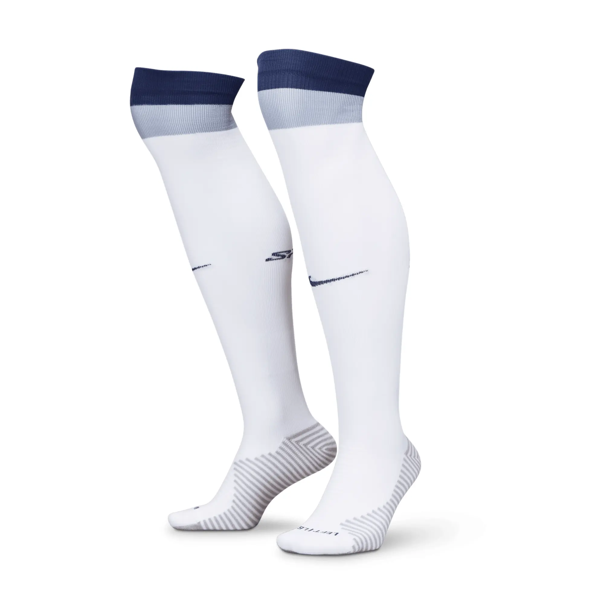 Tottenham Hotspur Strike Home Nike Dri-FIT Football Knee-High Socks - White - Sustainable Materials