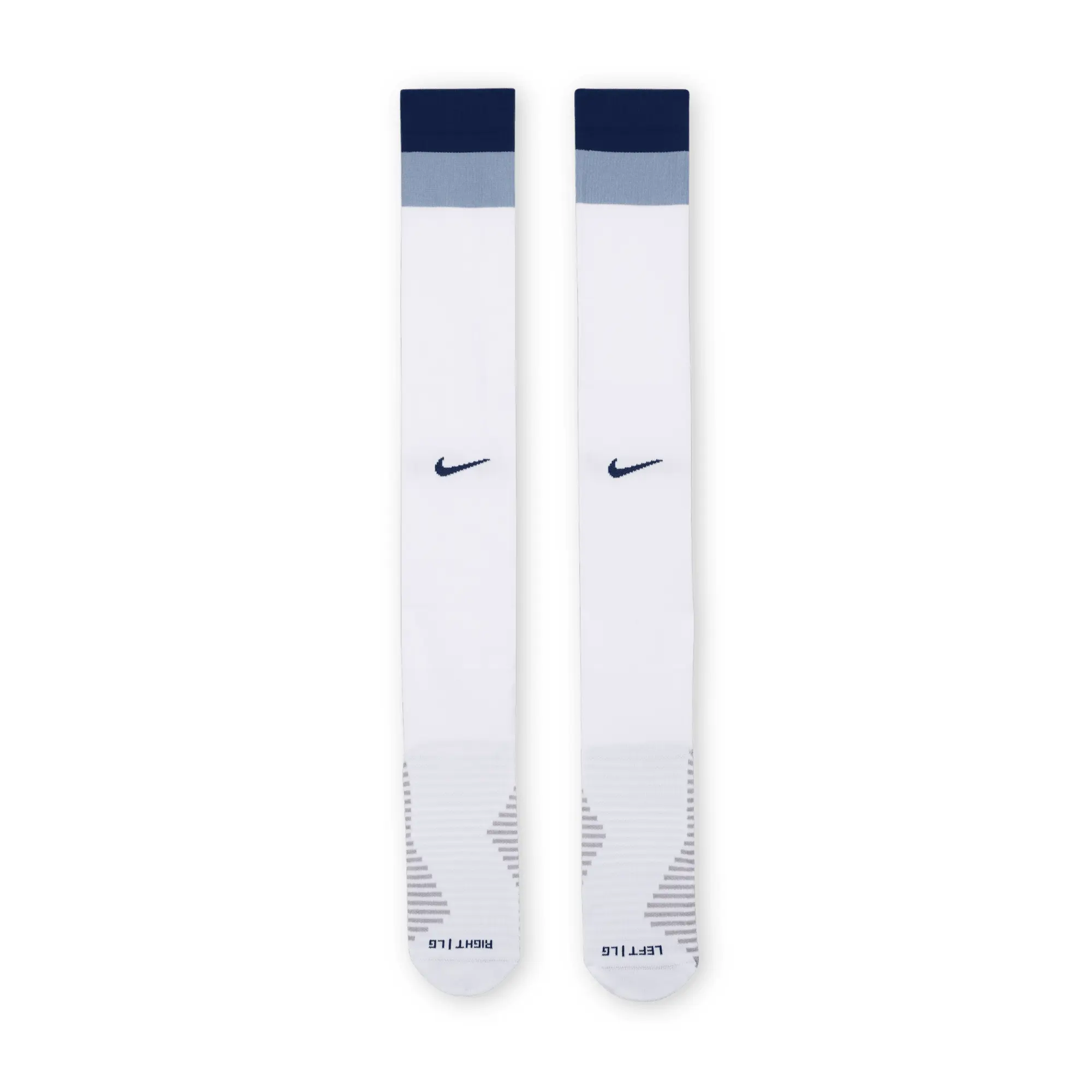 Tottenham Hotspur Strike Home Nike Dri-FIT Football Knee-High Socks - White - Sustainable Materials