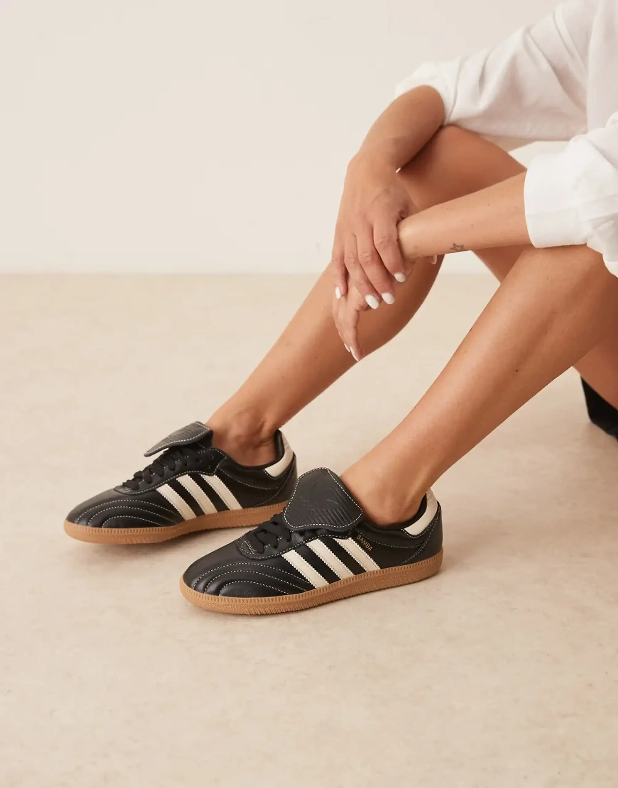 Adidas Originals Samba Lt Trainers In Black And Cream