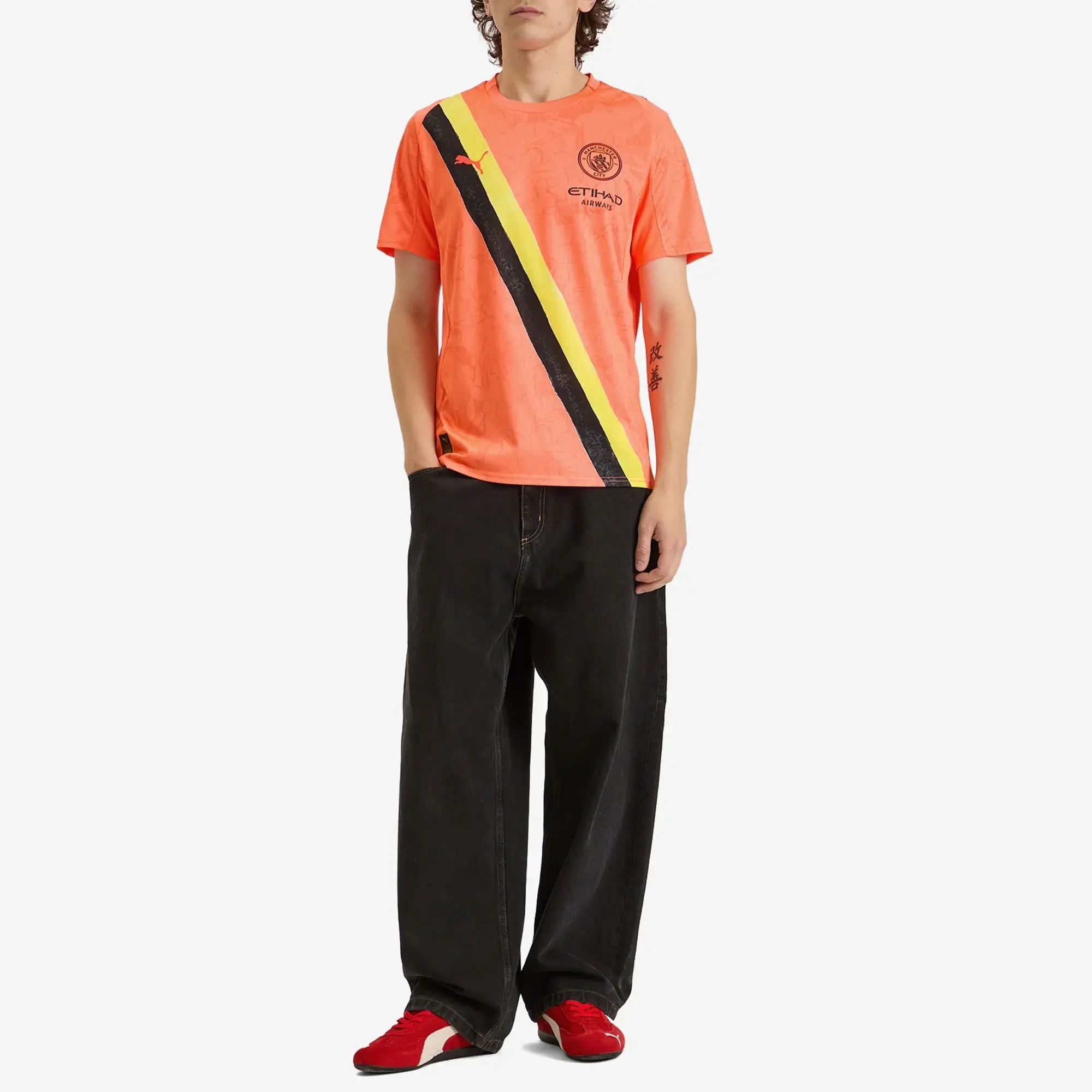 PUMA Kidsuper x Manchester City Jersey Men, Neon Sun/Black