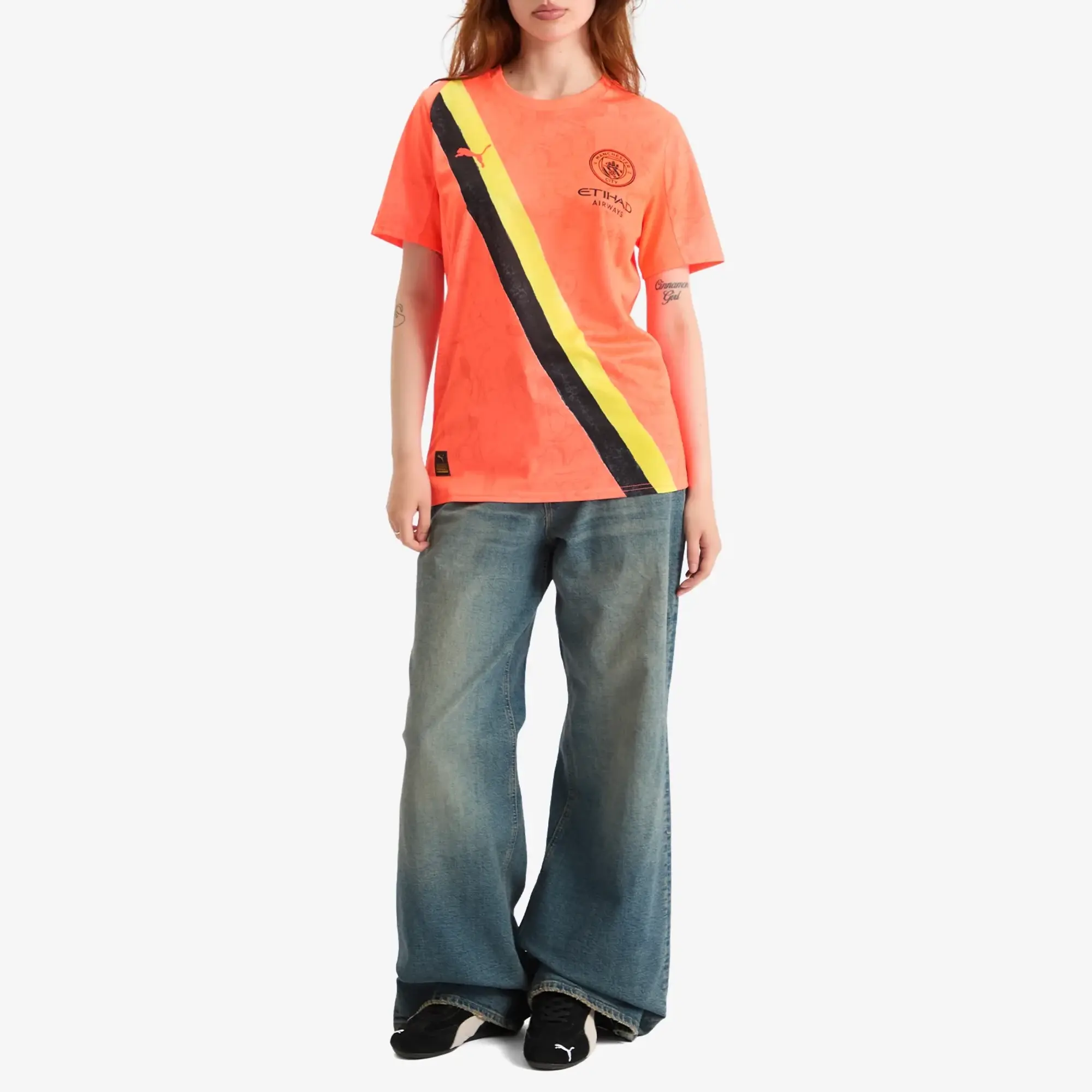 PUMA Kidsuper x Manchester City Jersey Men, Neon Sun/Black