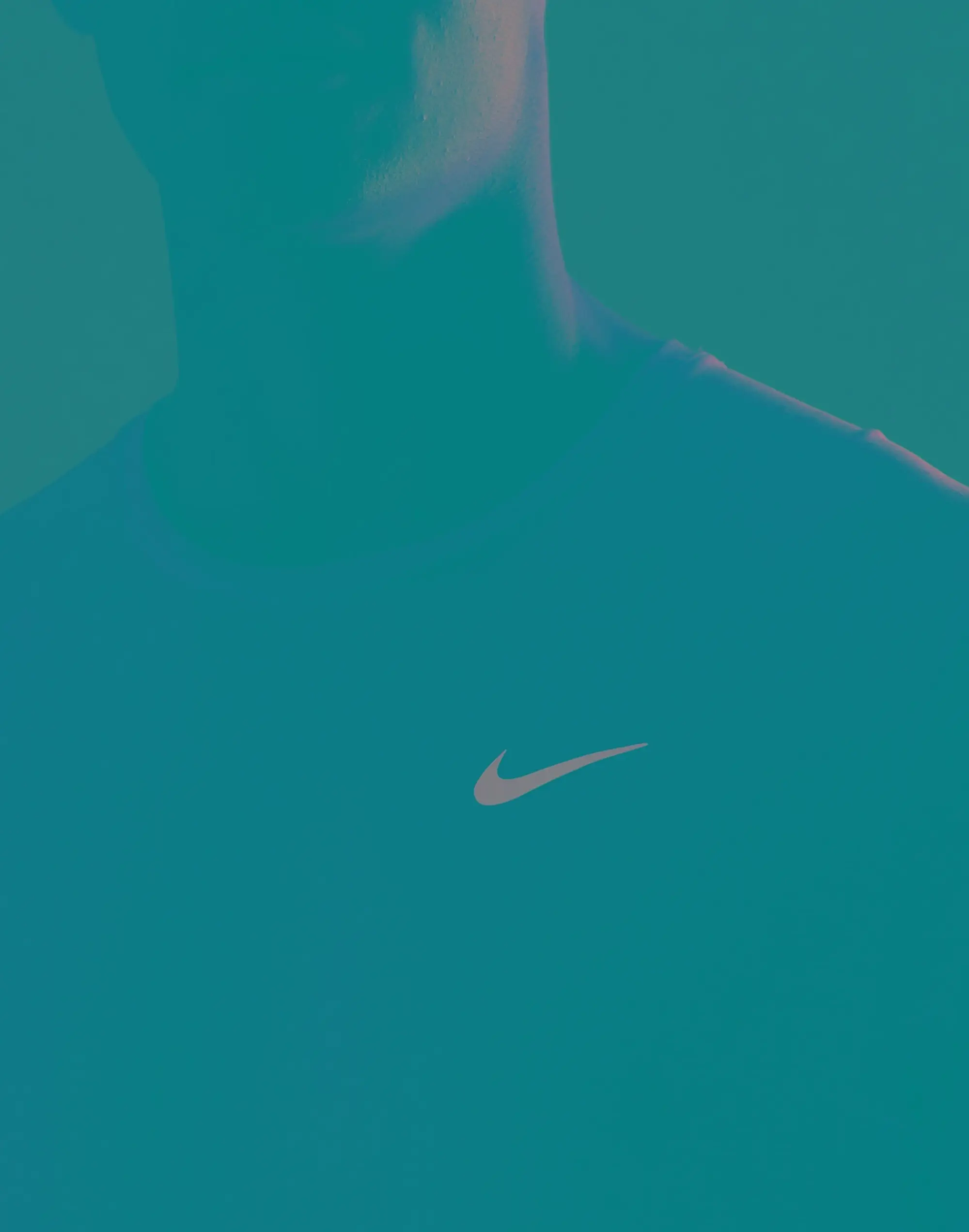 Men's Nike Miler Breathe T-Shirt in Orange/Silver 