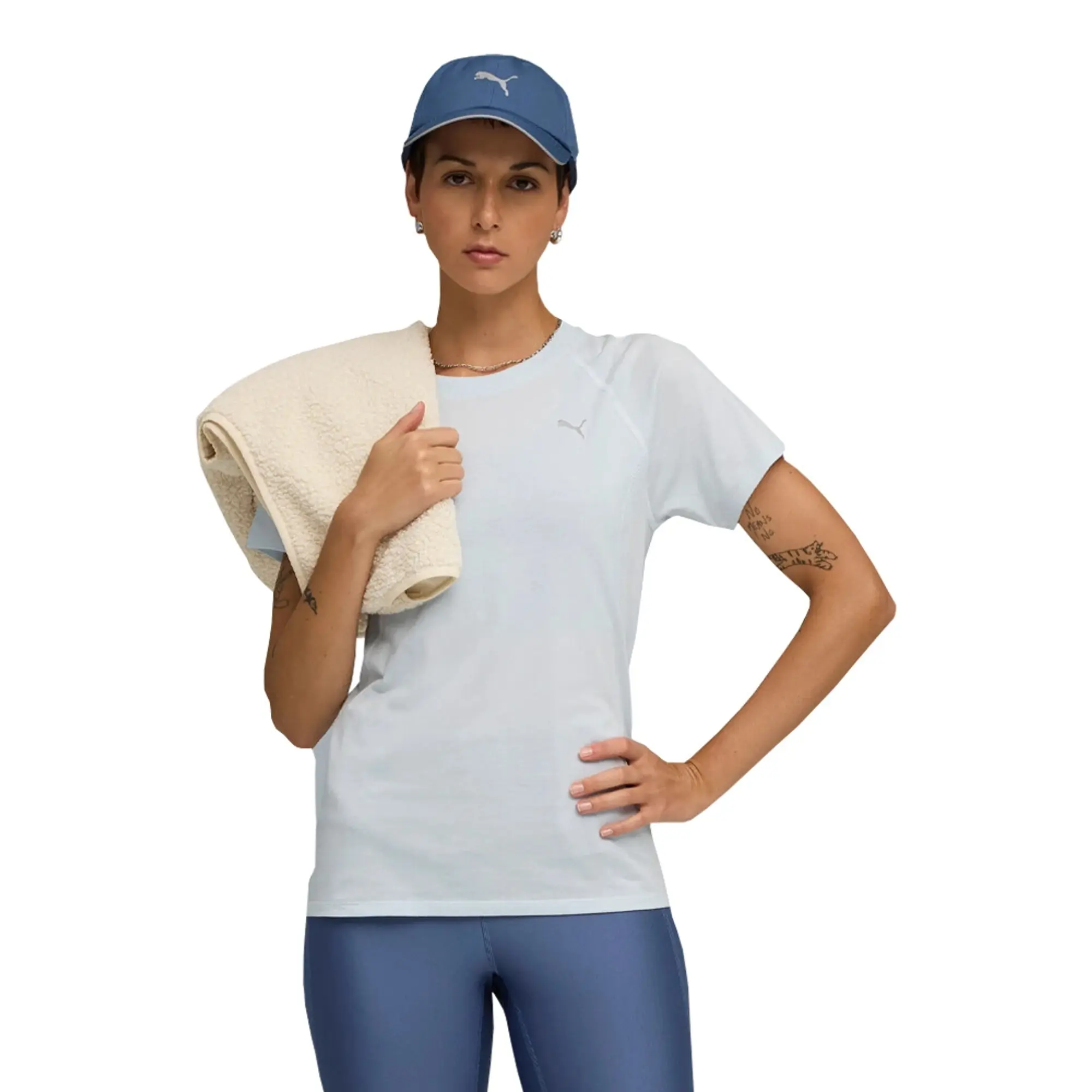 PUMA Velocity Tri-Blend Running T-Shirt Women, Sea Glass