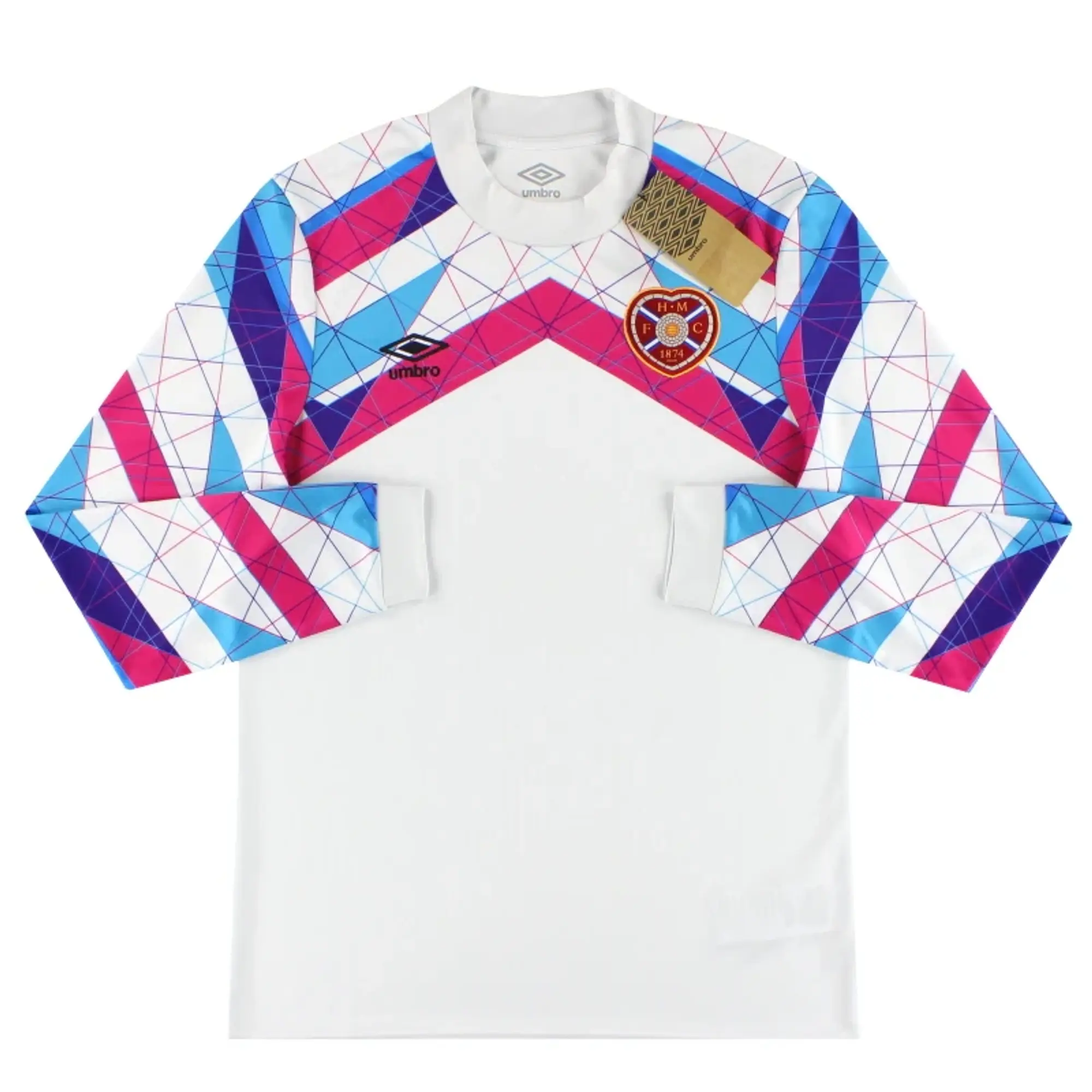 2024-25 Hearts Umbro Home Goalkeeper Shirt L/S *w/tags* - Hearts / BNIB / Medium