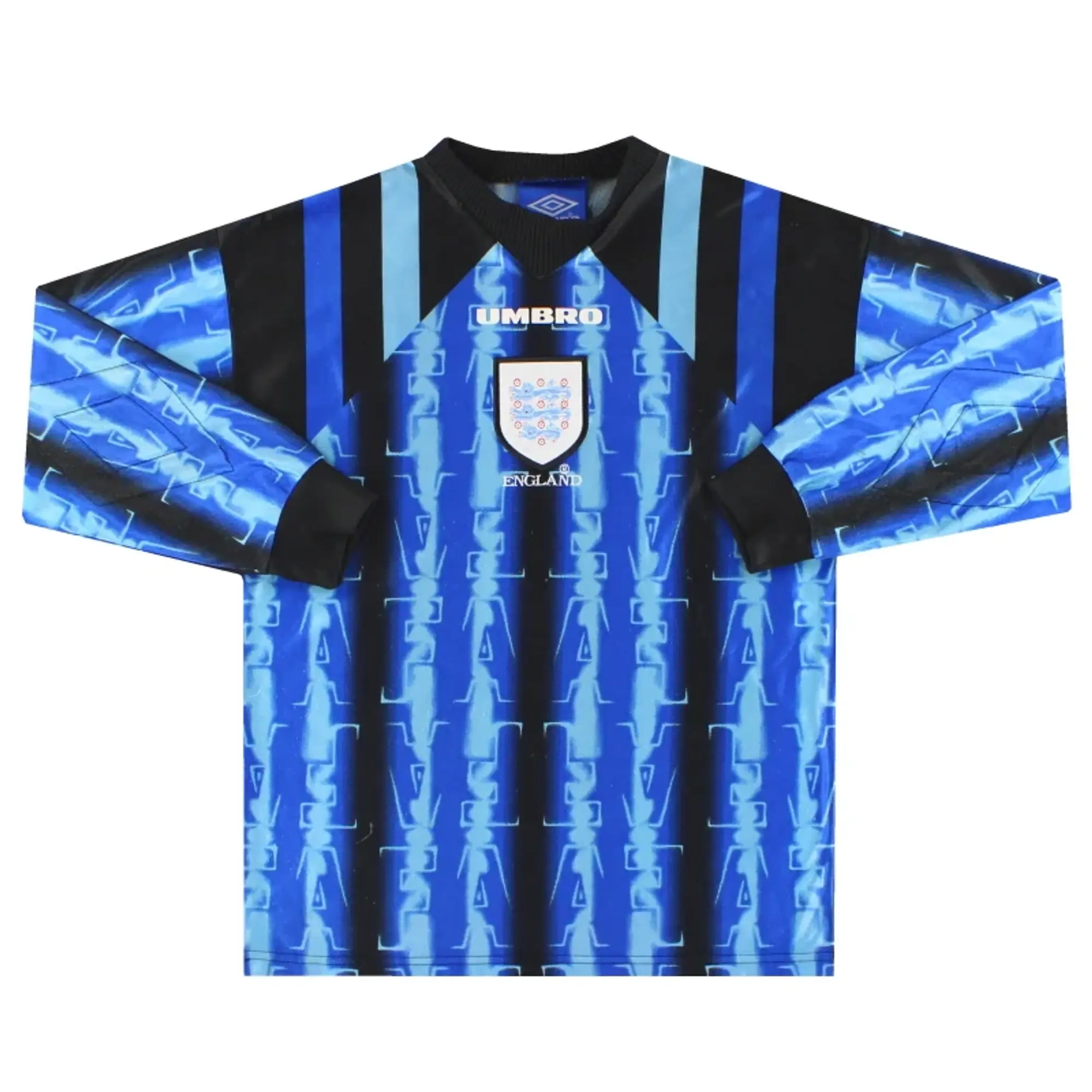 1997-98 England Umbro Goalkeeper Shirt Y - England / Excellent / Youth