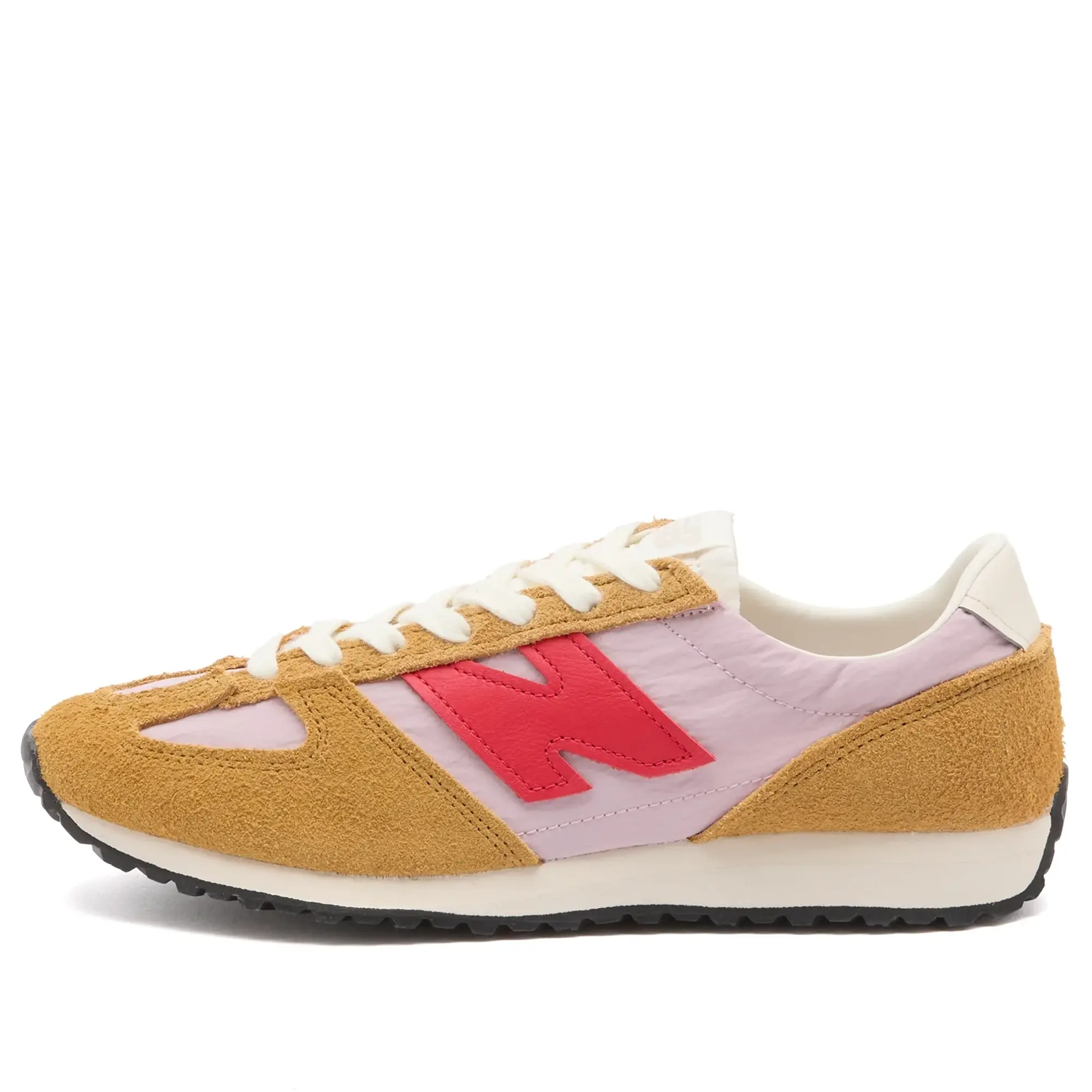 New Balance Unisex 471 in Beige/Pink/Red Suede/Mesh