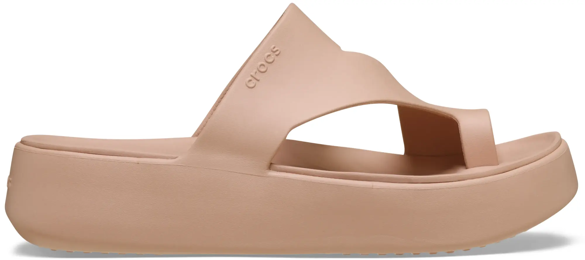 Crocs | Women | Getaway Platform Toe Loop | Sandals | Pink Caramel | 3