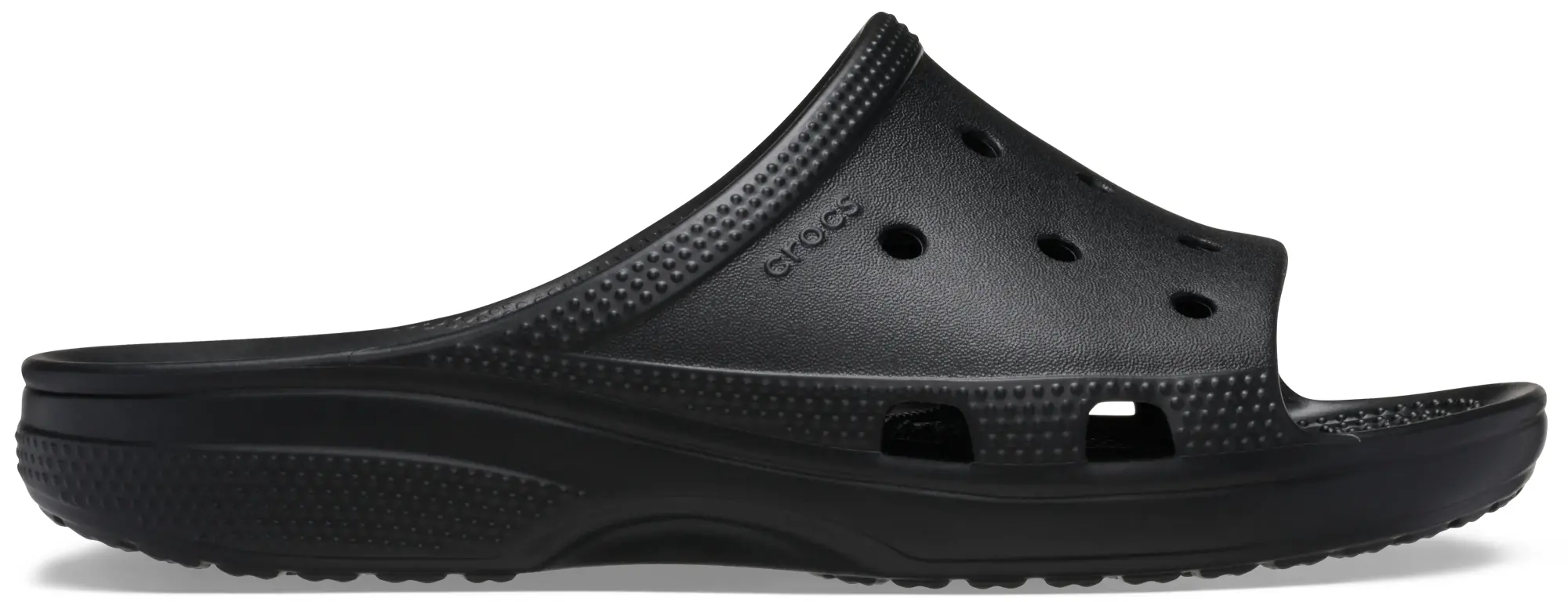 Crocs | Women | Classic Icon | Slides | Black | 3